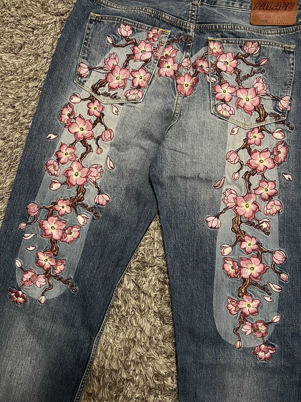 Evisu × Palace Palace Evisu Denim Jean Stone Wash | Grailed