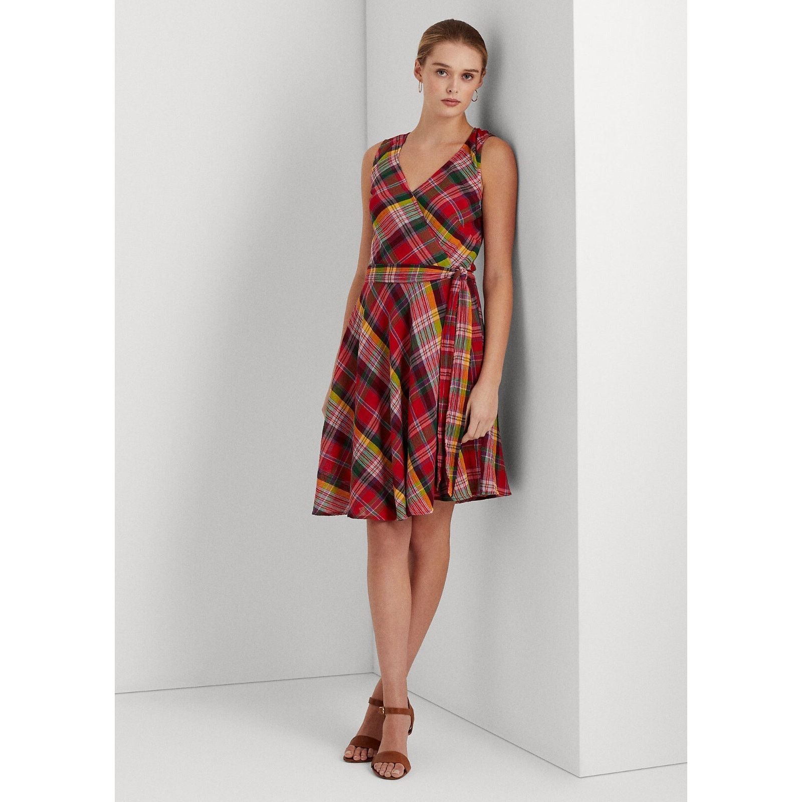 Ralph Lauren ⭐️LAUREN RALPH LAUREN PLAID TARTAN SLEEVELESS DRESS NWT 18 Size XXL / US 16-18 / IT 52-54 - 1 Thumbnail