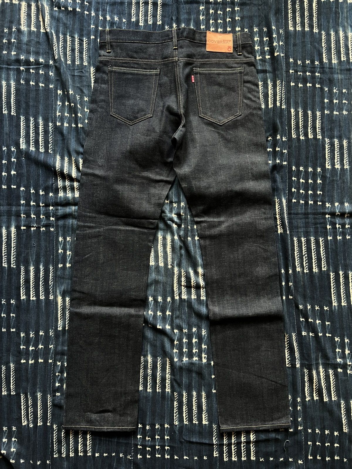 Japanese Brand Rigid Orange Selvedge Denim Jeans Size US 33 - 3 Thumbnail