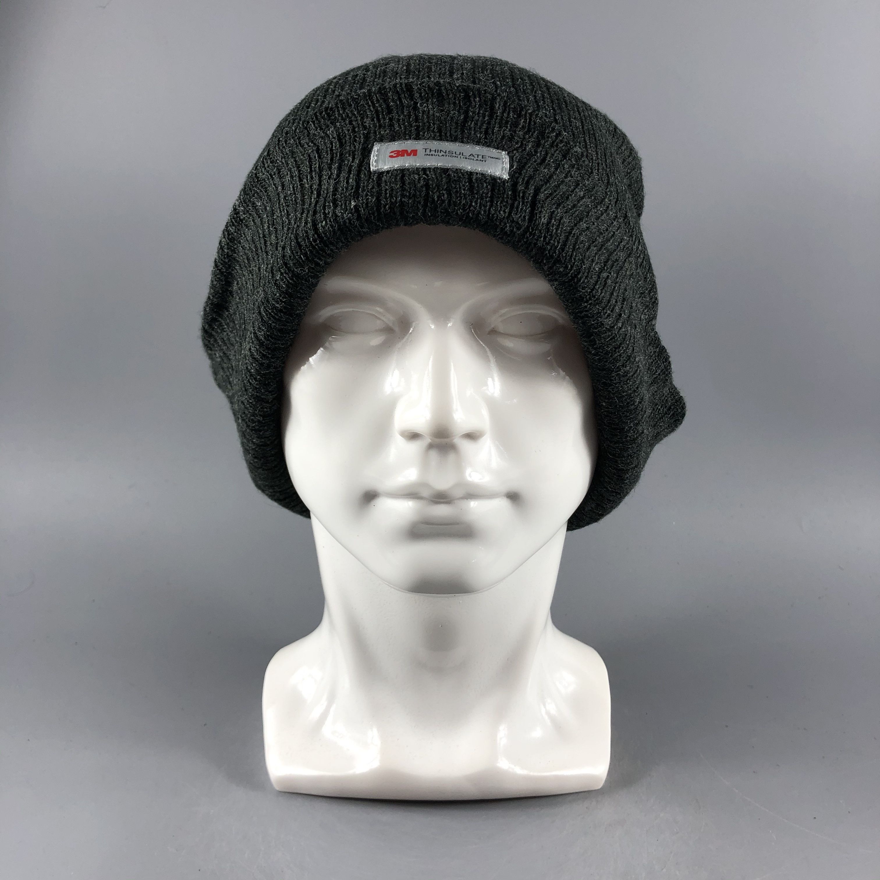 image of 3M Thinsulate Black Beanie Snow Hat -D757, Men's