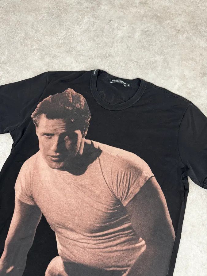 Dolce & Gabbana 2000s Dolce & Gabbana Marlon Brando Black T-Shirt Size US S / EU 44-46 / 1 - 5 Thumbnail