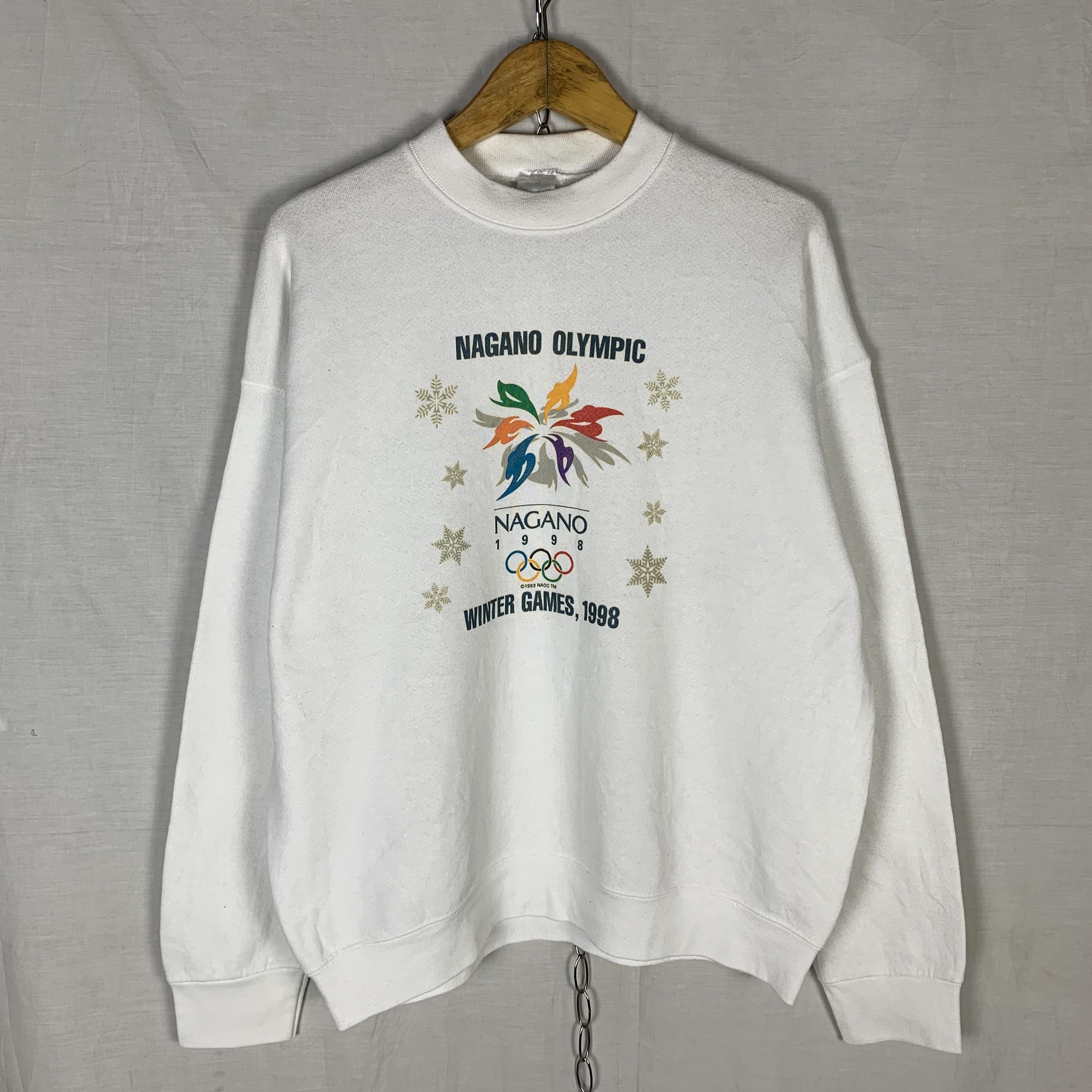 Vintage Vintage Nagano Olympic 1998 Winter Games Sweatshirt Size US L / EU 52-54 / 3 - 1 Thumbnail