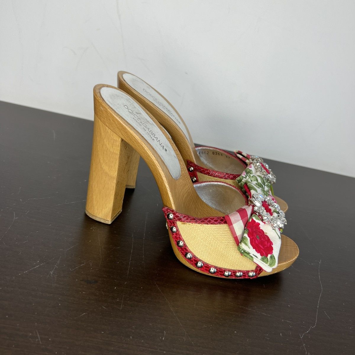 Dolce & Gabbana Dolce & Gabbana D&G Sandals Heels Shoes Platform Y2K Size US 6 / IT 36 - 6 Thumbnail