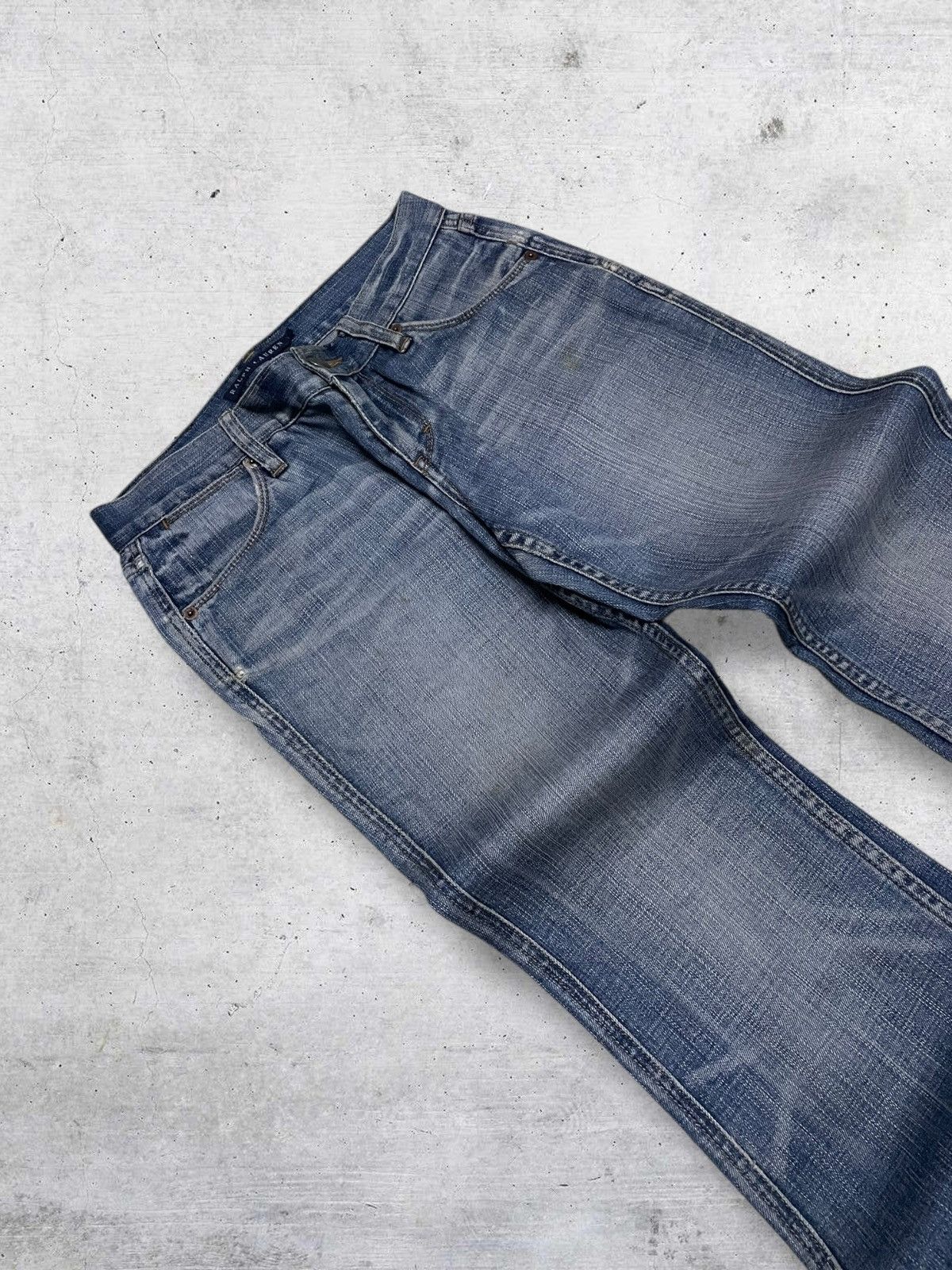 Polo Ralph Lauren VINTAGE POLO RALPH LAUREN 90S DESIGNER FLARED ICONIC DENIM Size US 27 - 7 Thumbnail