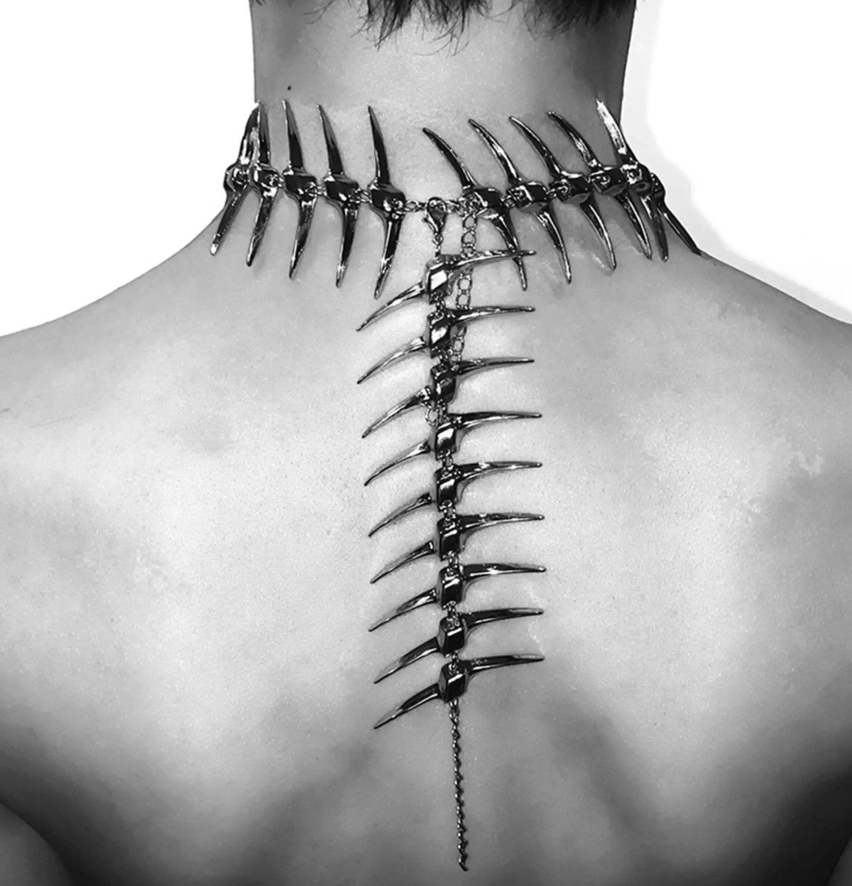 Other Gothic Punk Cyber Heavy Necklace Chain Size ONE SIZE - 1 Thumbnail