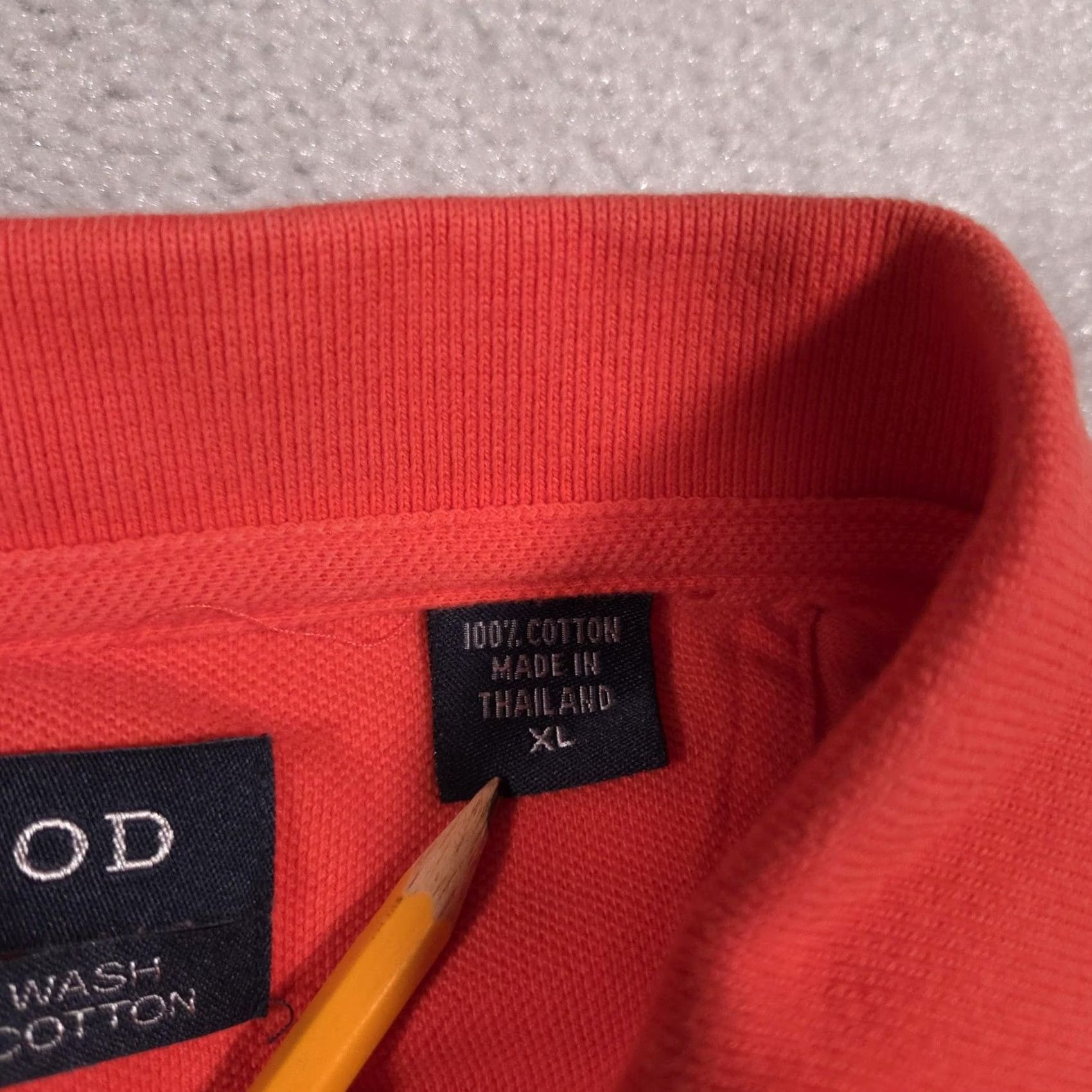 Izod IZOD Polo Shirt Mens XL Orange Silk Wash Pique Embroidered Crest Golf Short Sleeve Size US XL / EU 56 / 4 - 6 Thumbnail
