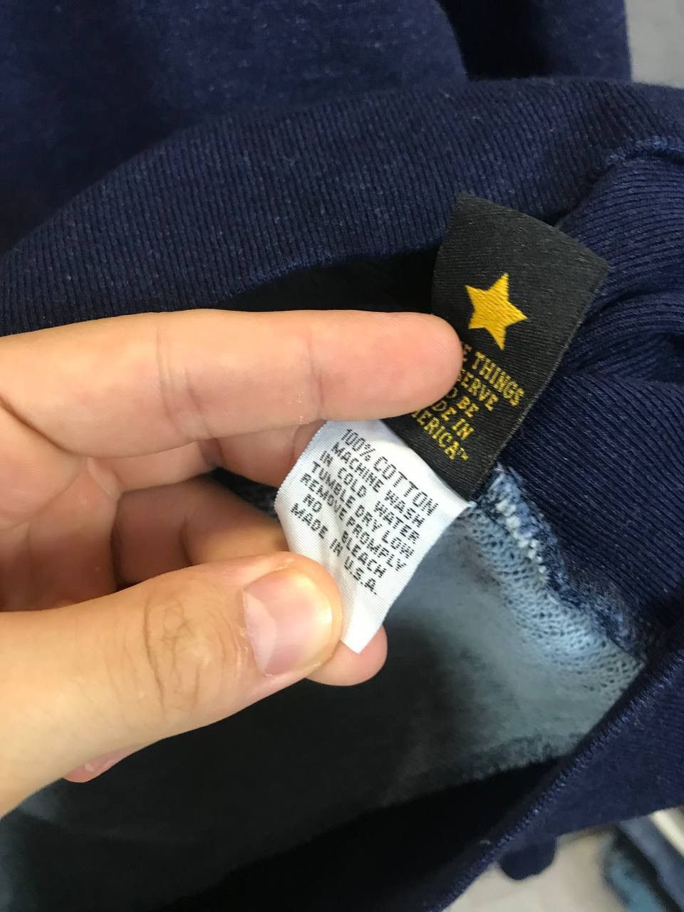 Brave Star Selvage Brave Star made in USA vintage indigo sweatshirt Size US XL / EU 56 / 4 - 6 Thumbnail