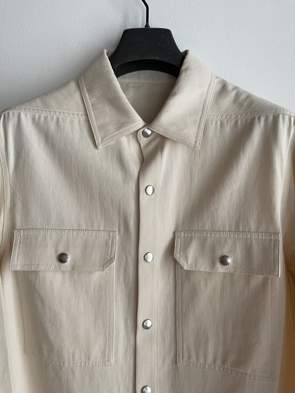 Rick Owens SS22 Fogachine Light Cotton Outershirt Size US M / EU 48-50 / 2 - 2 Thumbnail