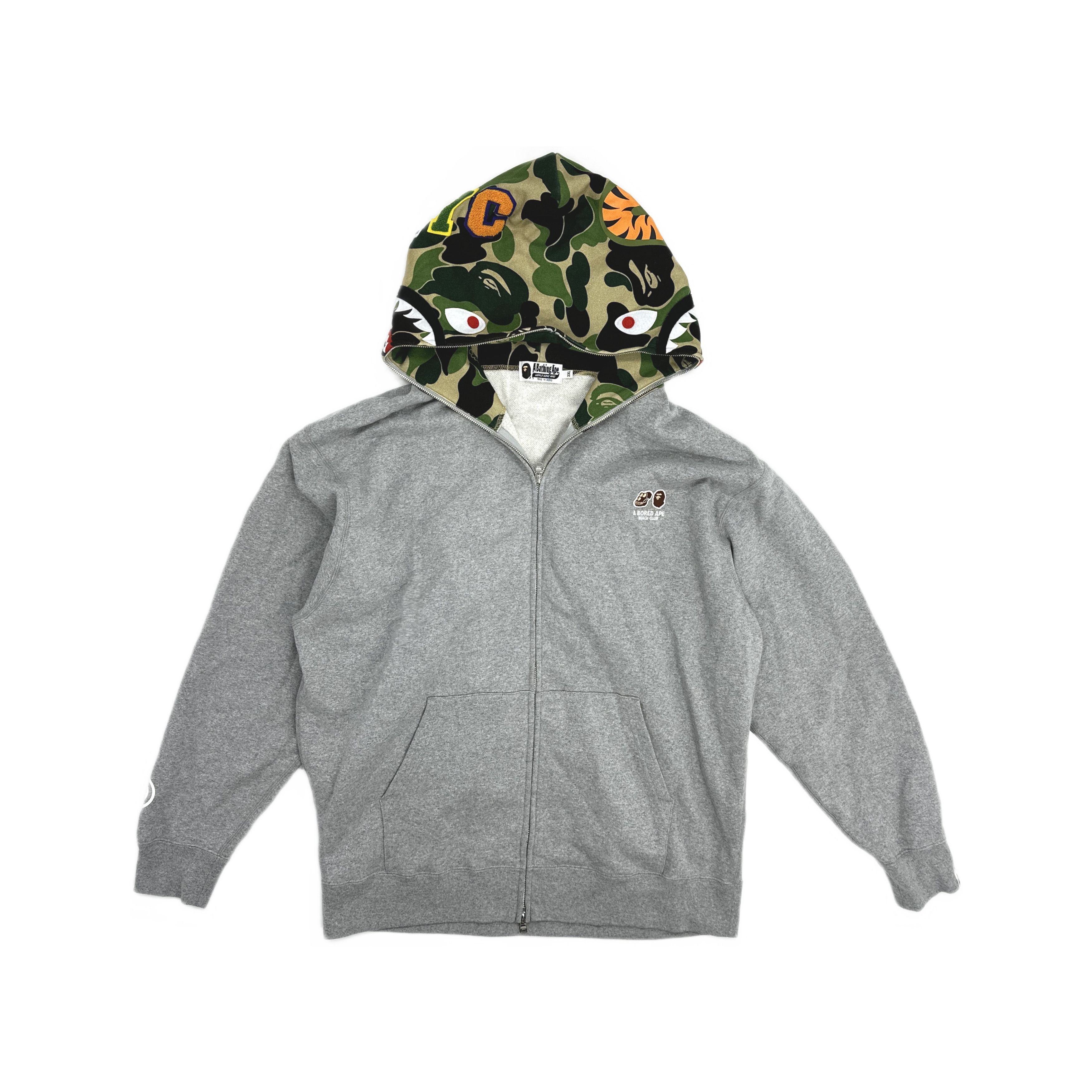 Bape × Nigo Bape A Bathing Ape Big Mad Angry Ape Face Fullzip