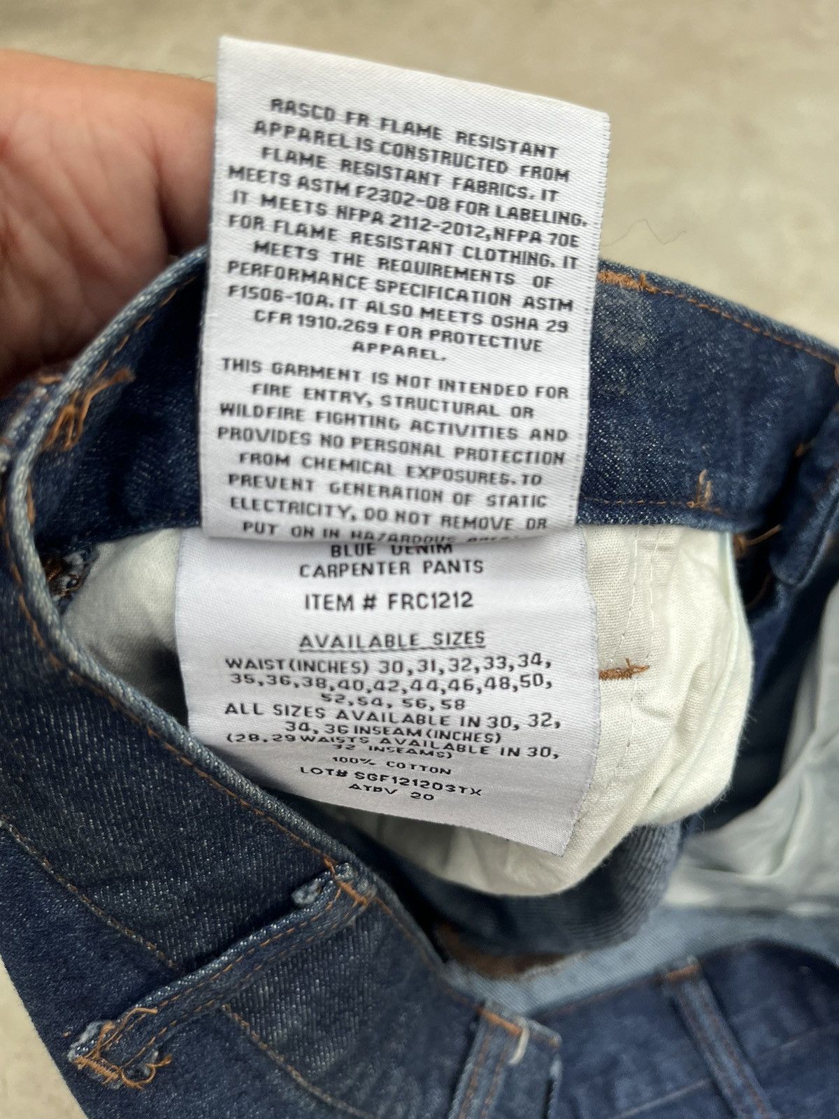 Japanese Brand × Vintage FIRE RESISTANT CARPENTER PANTS 🔥 Size US 36 / EU 52 - 6 Thumbnail