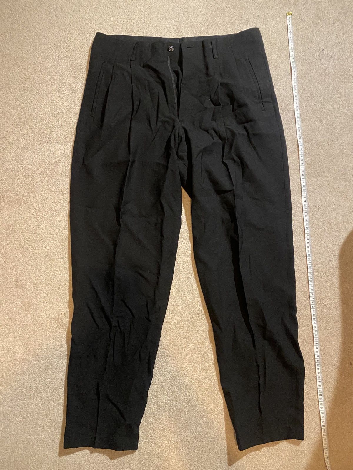 Issey Miyake Authentic Issey Miyake black trousers in 100% wool Size US 34 / EU 50 - 1 Thumbnail