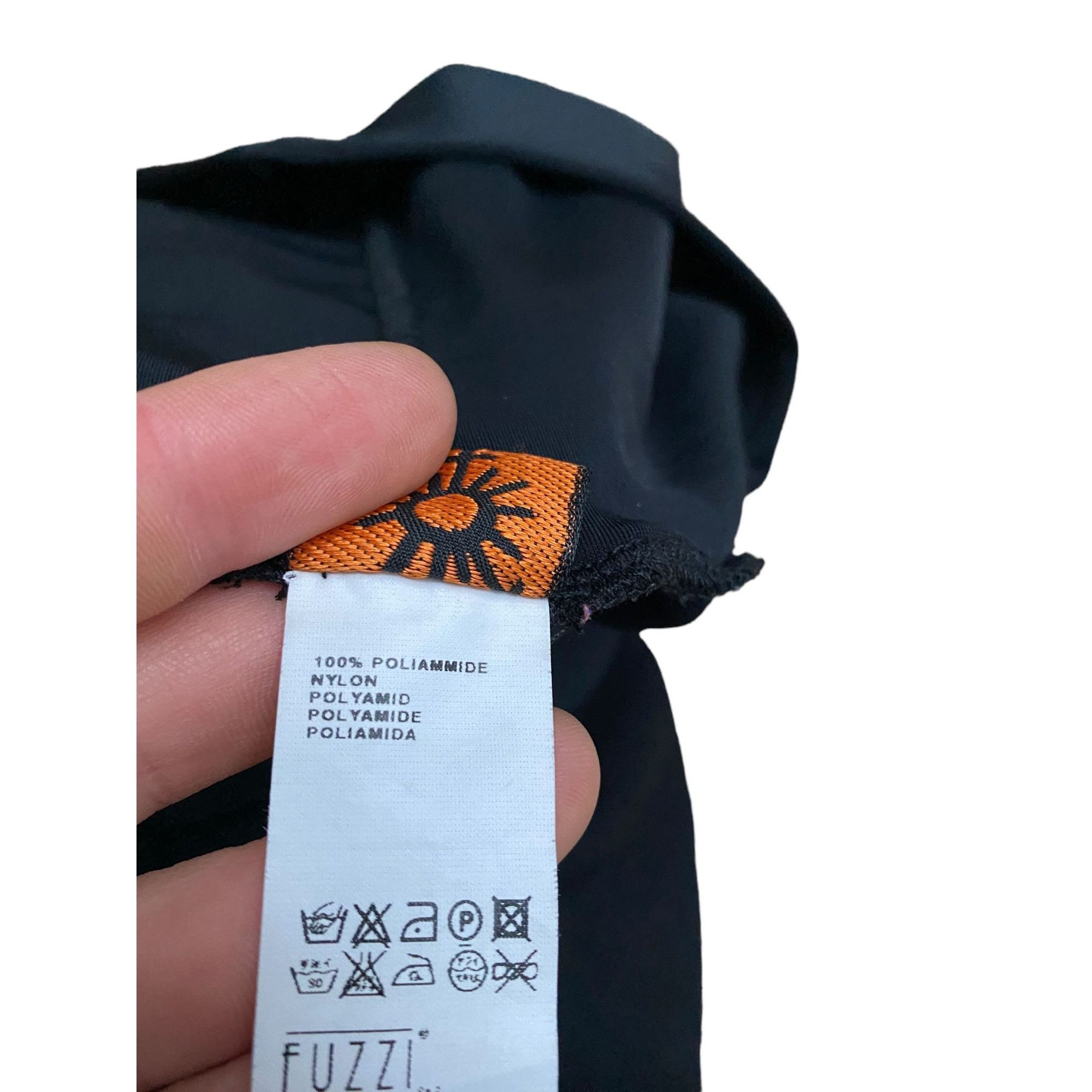 Vintage Black Wide Nylon Pants Siz