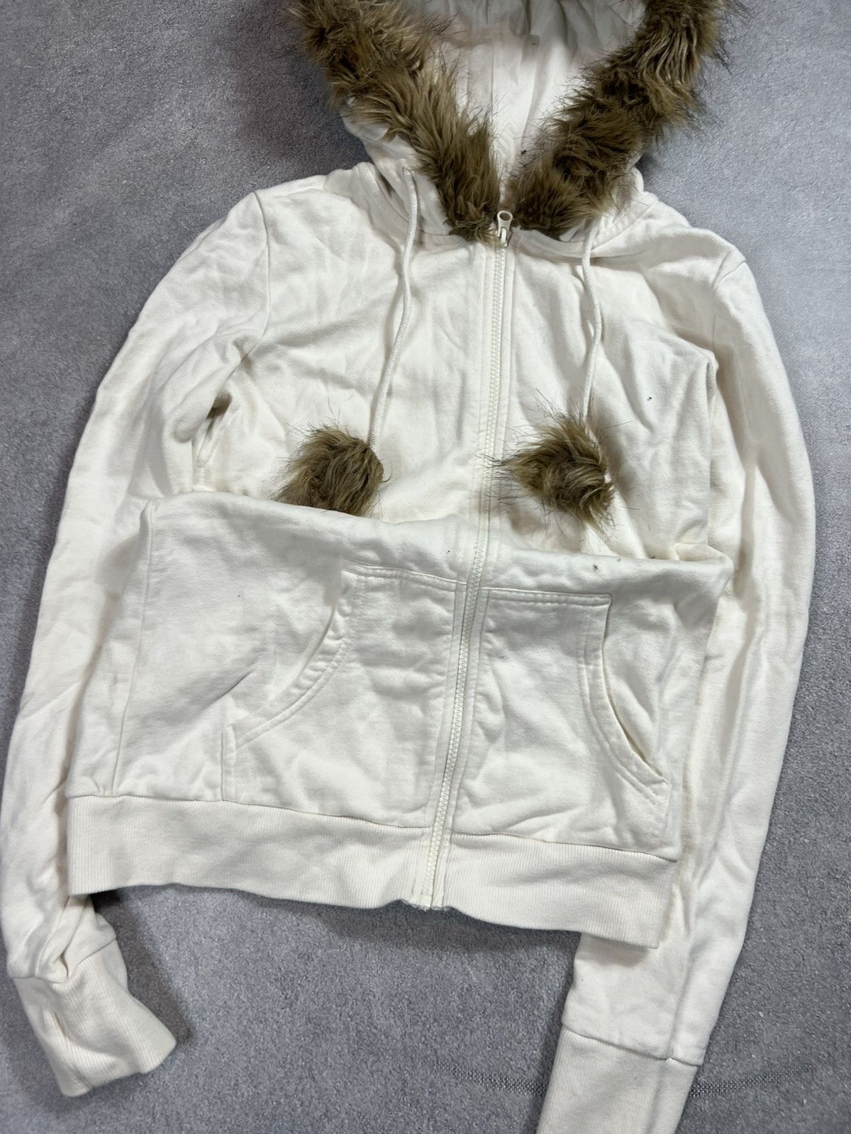Abercrombie & Fitch 🔥VTG Abercrombie & Fitch Zip Fur Hoodie if6was9 Igb style Size US S / EU 44-46 / 1 - 4 Thumbnail