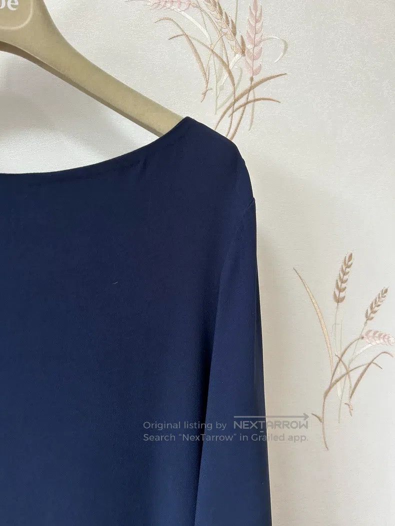 The Row The row Dark blue minimalist straight dress Size M / US 6-8 / IT 42-44 - 5 Thumbnail