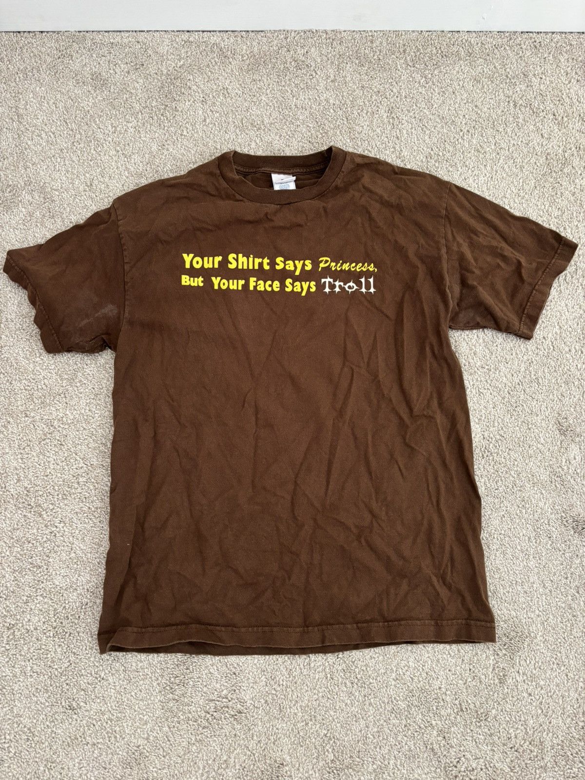 Alstyle Vintage Your Face Says Troll T Shirt Size US L / EU 52-54 / 3 - 1 Thumbnail