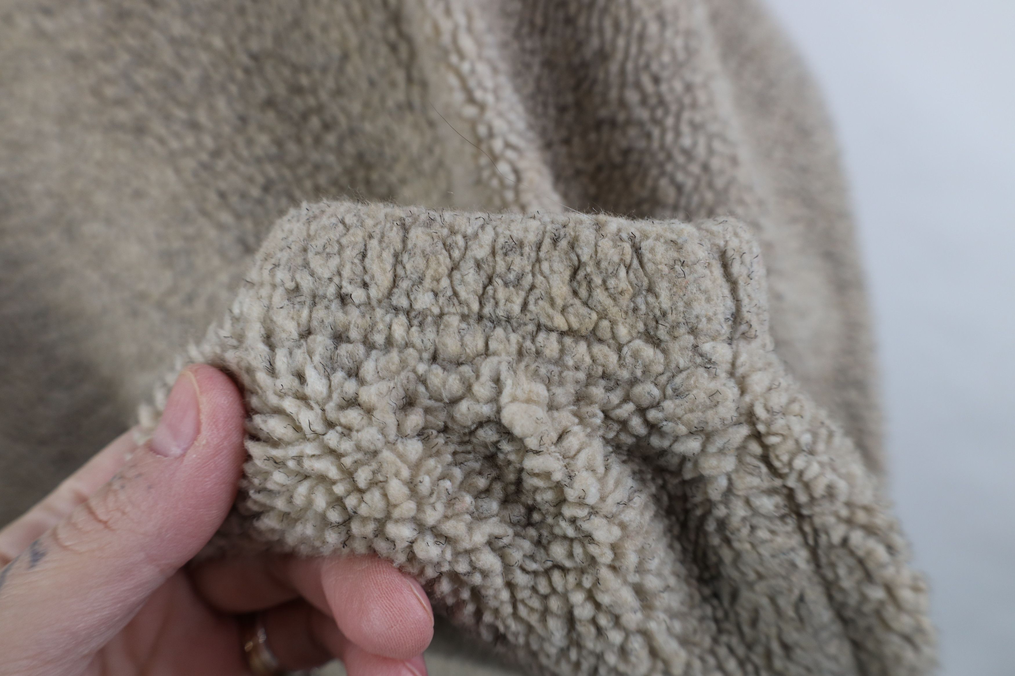Lands' End Vintage 90s Lands End Half Zip Sweater Oatmeal Brown USA Size M / US 6-8 / IT 42-44 - 8 Thumbnail
