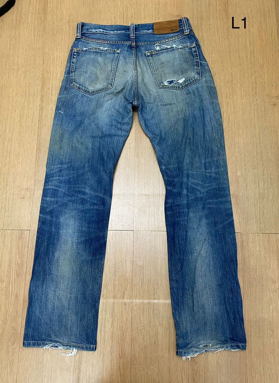 Japanese Brand W30 vintage Uniqlo jeans SS02 Distressed Denim Jeans Size US 30 / EU 46 - 2 Thumbnail