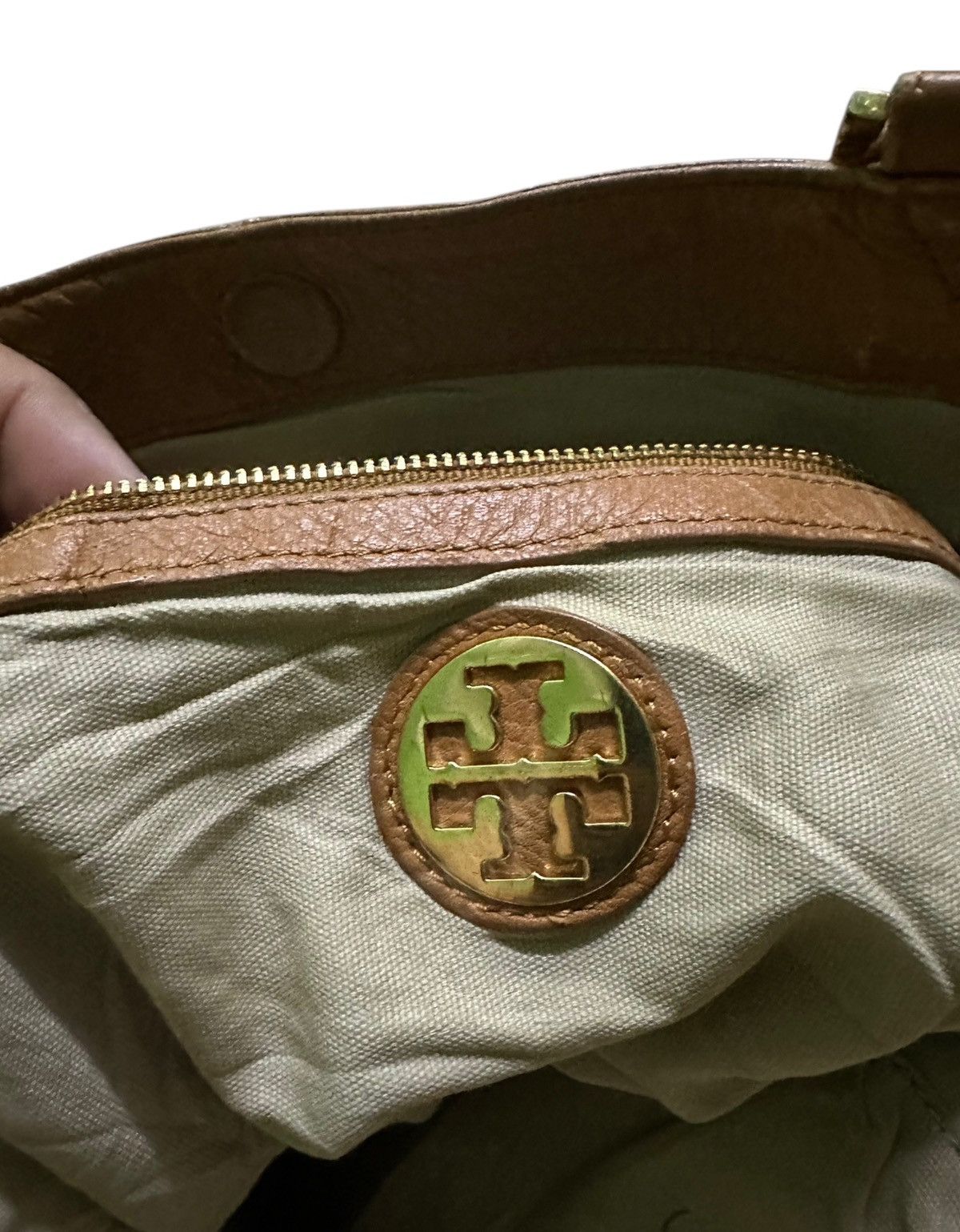Tory Burch Tory Burch Leather Amanda North/South Tote Bag Size ONE SIZE - 5 Thumbnail