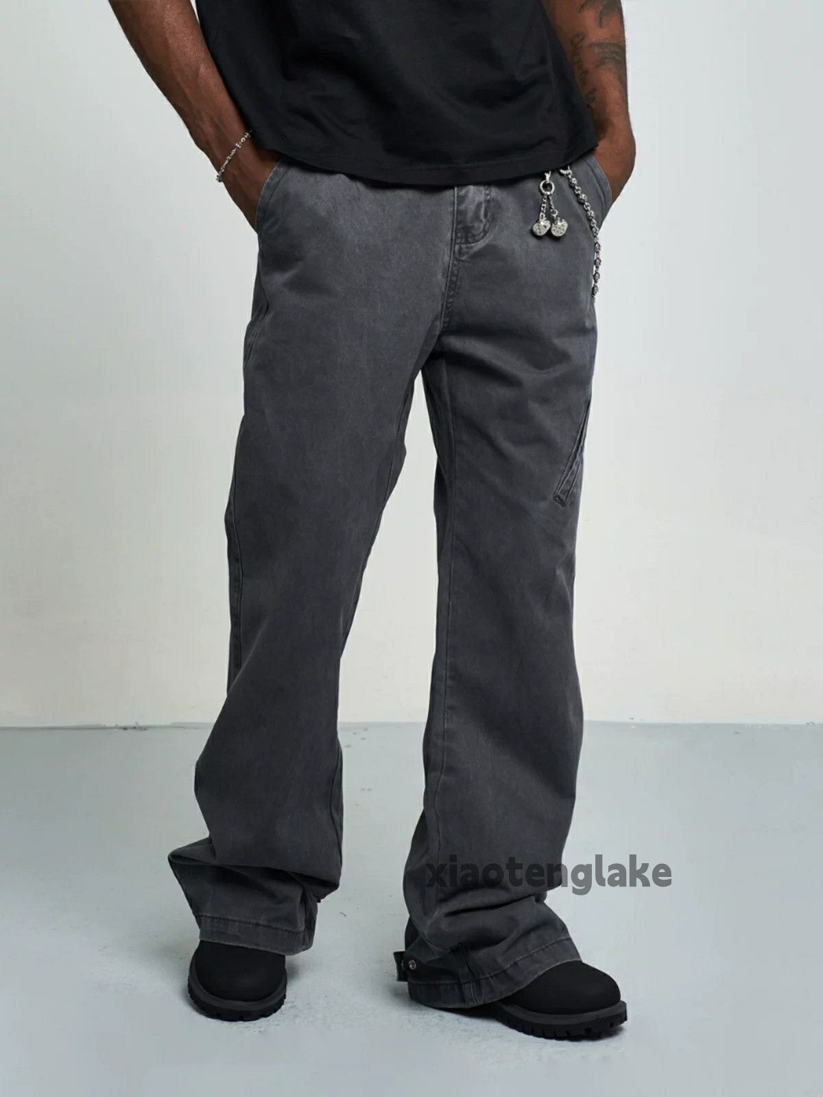 Designer × Japanese Brand × Vintage utility washed faded cleanfit yuppie bootcut pants Size US 32 / EU 48 - 1 Thumbnail