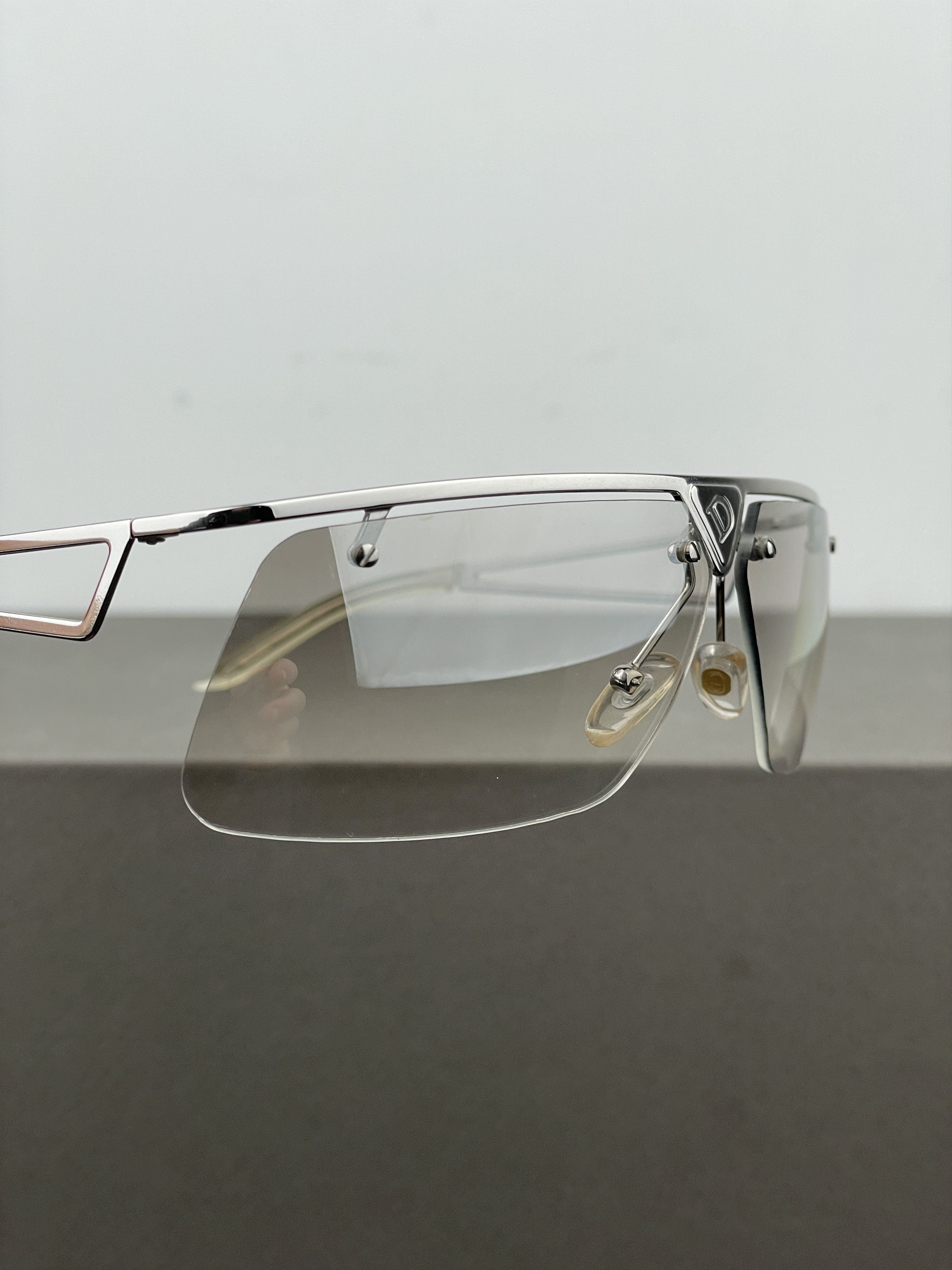 Dior Dior 2000s ‘Clubbing’ Rimless Wrap Mask Shield Sunglasses Size ONE SIZE - 10 Thumbnail