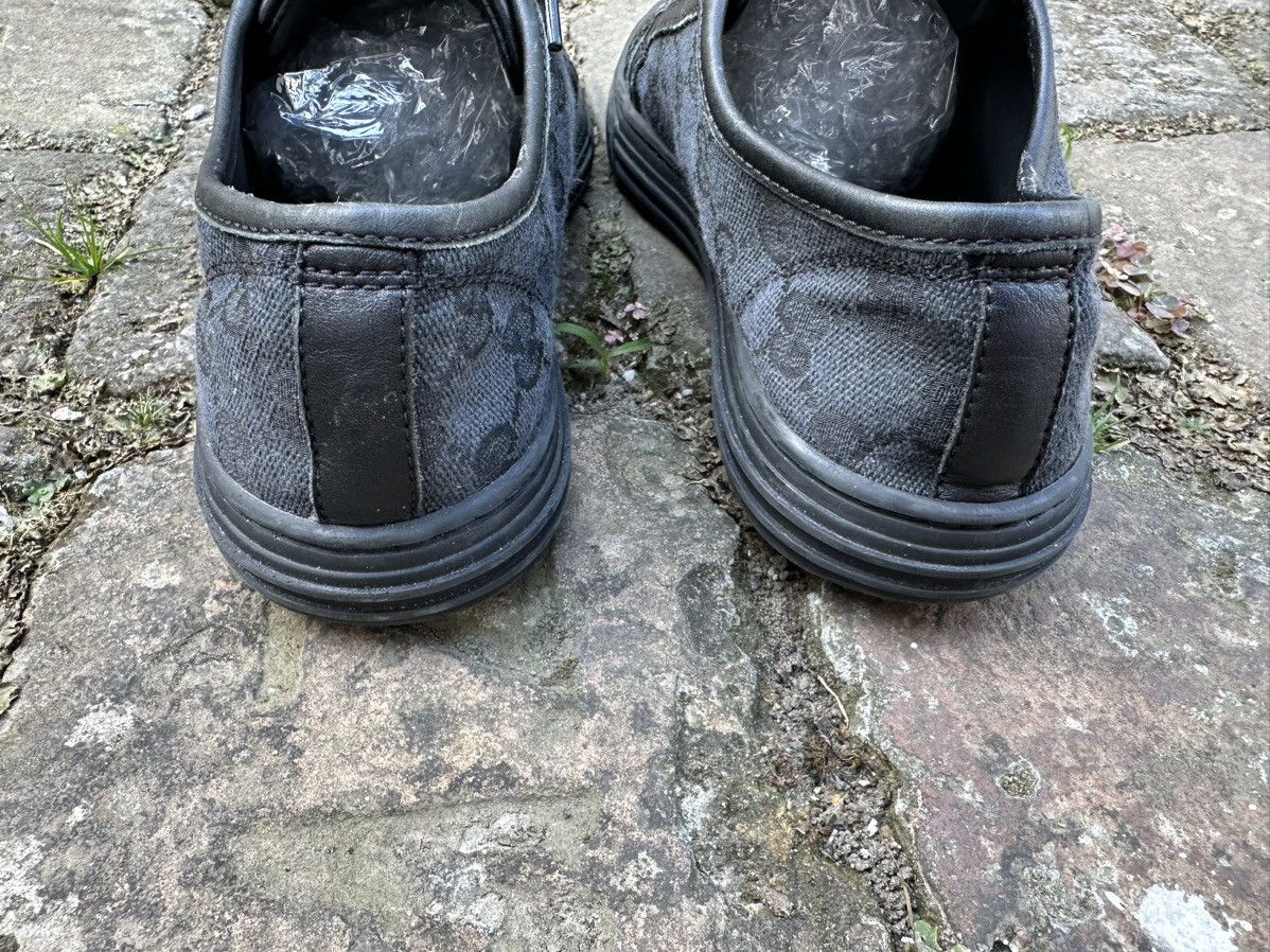 Gucci ✨Gucci GG✨(426187) Women’s Black Canvas/Leather Sneakers Size US 7.5 / IT 37.5 - 9 Thumbnail