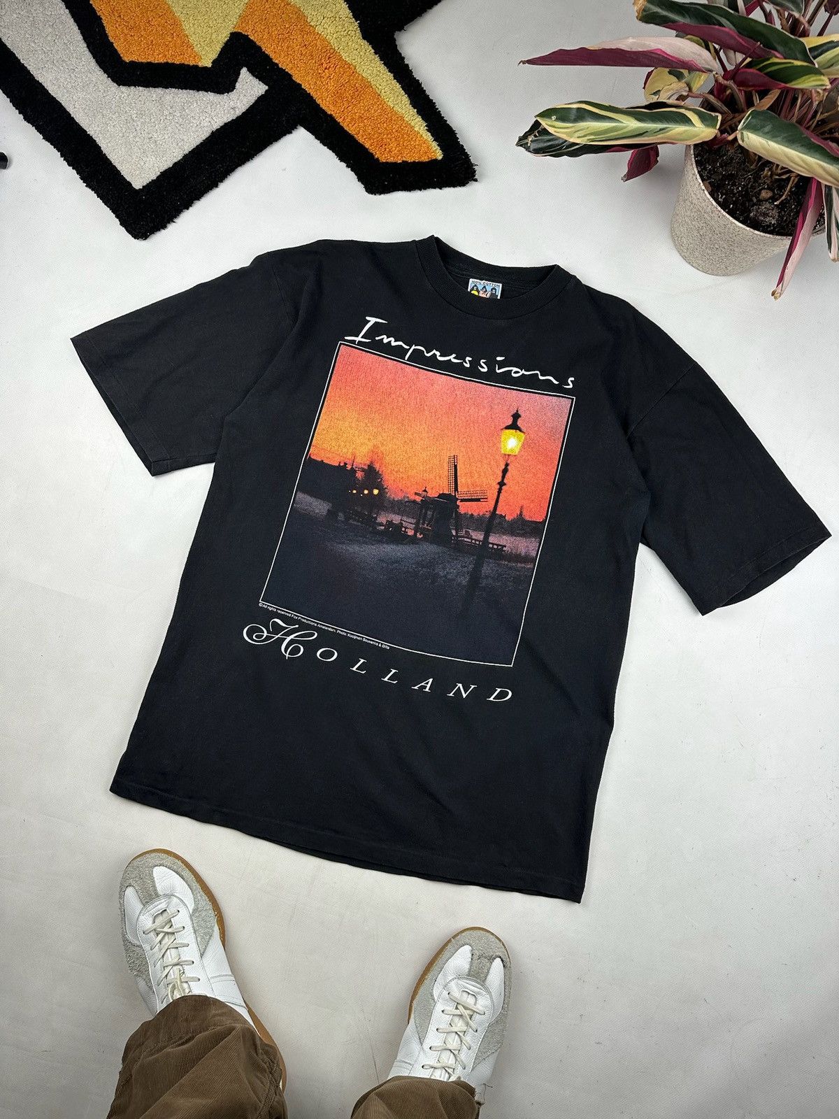 Band Tees × Vintage Vintage impressionism Art TShirt Holland like Salvador Dali Size US L / EU 52-54 / 3 - 1 Thumbnail