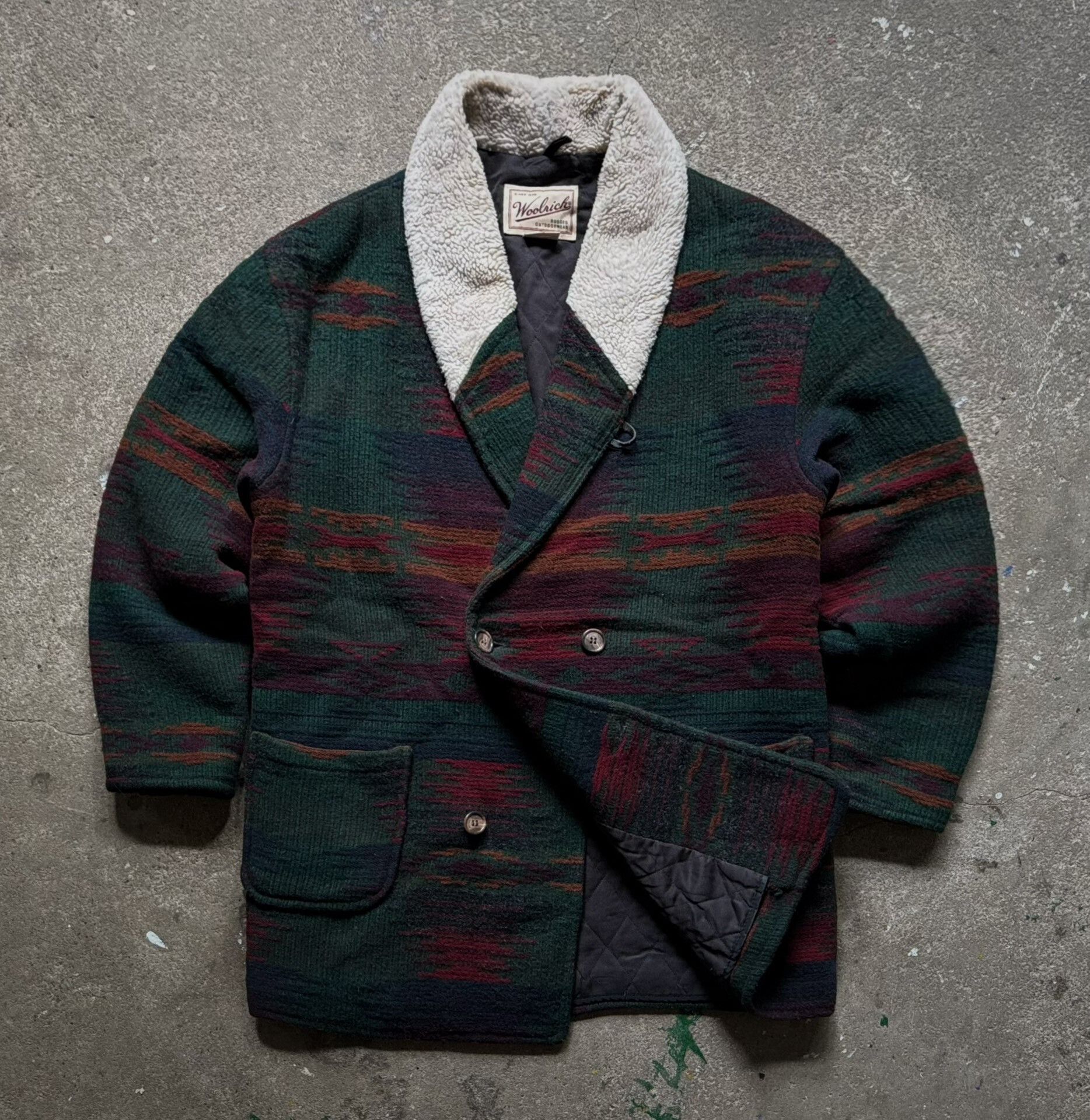 Vintage Vintage Woolrich Navajo Wool Coat Size US M / EU 48-50 / 2 - 1 Thumbnail