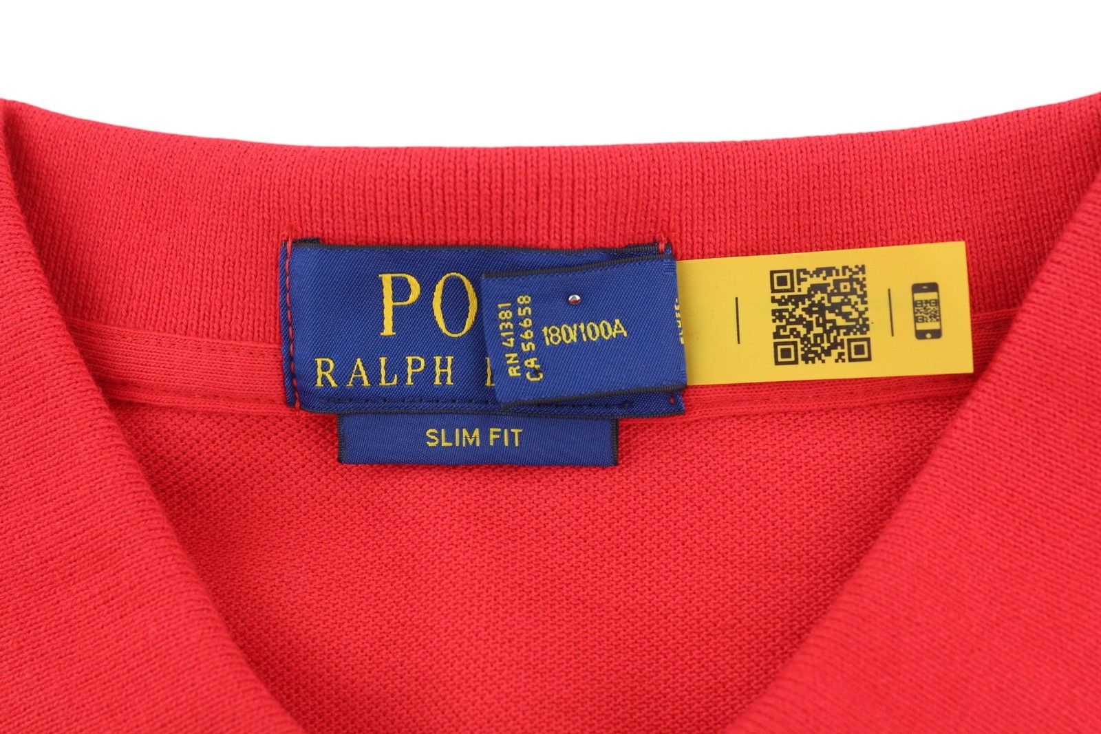 Polo Ralph Lauren SIM FIT L Red Short Sleeve Polo Neck Logo T-Shirt 84522 Size US L / EU 52-54 / 3 - 6 Thumbnail