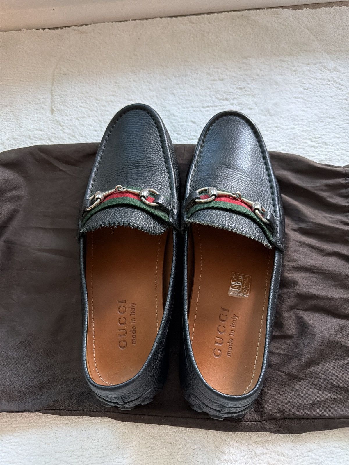 Gucci Gucci driving loafer Mint Condition Size US 8 / EU 41 - 4 Thumbnail
