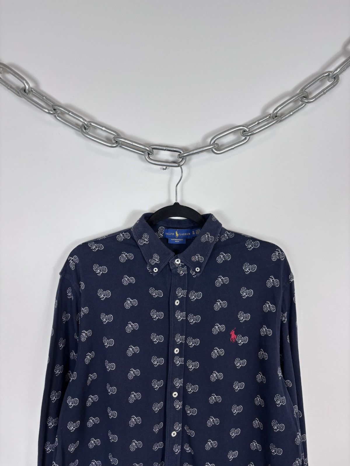 Ralph Lauren Ralph Lauren Featherweight Mesh Men’s Bike Print Shirt Size US XL / EU 56 / 4 - 2 Thumbnail