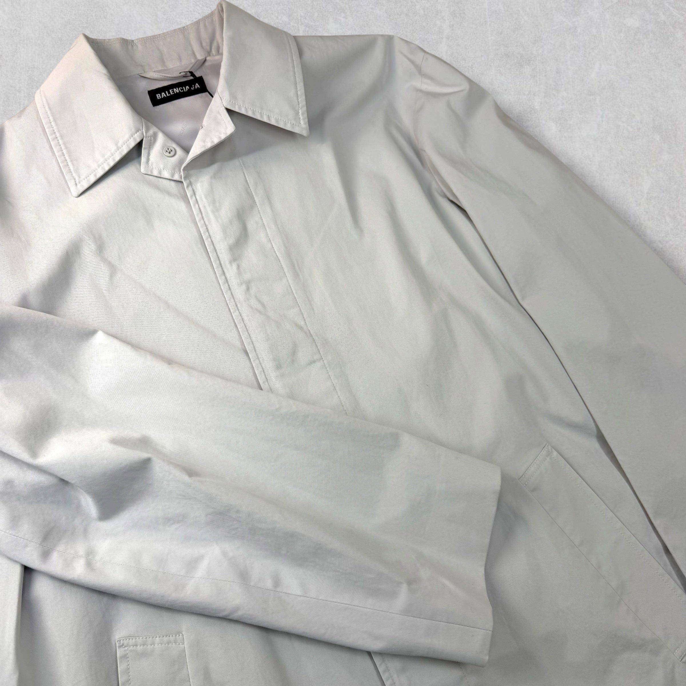 Balenciaga Balenciaga Grey Trench Coat 48 (M) Size US M / EU 48-50 / 2 - 3 Thumbnail