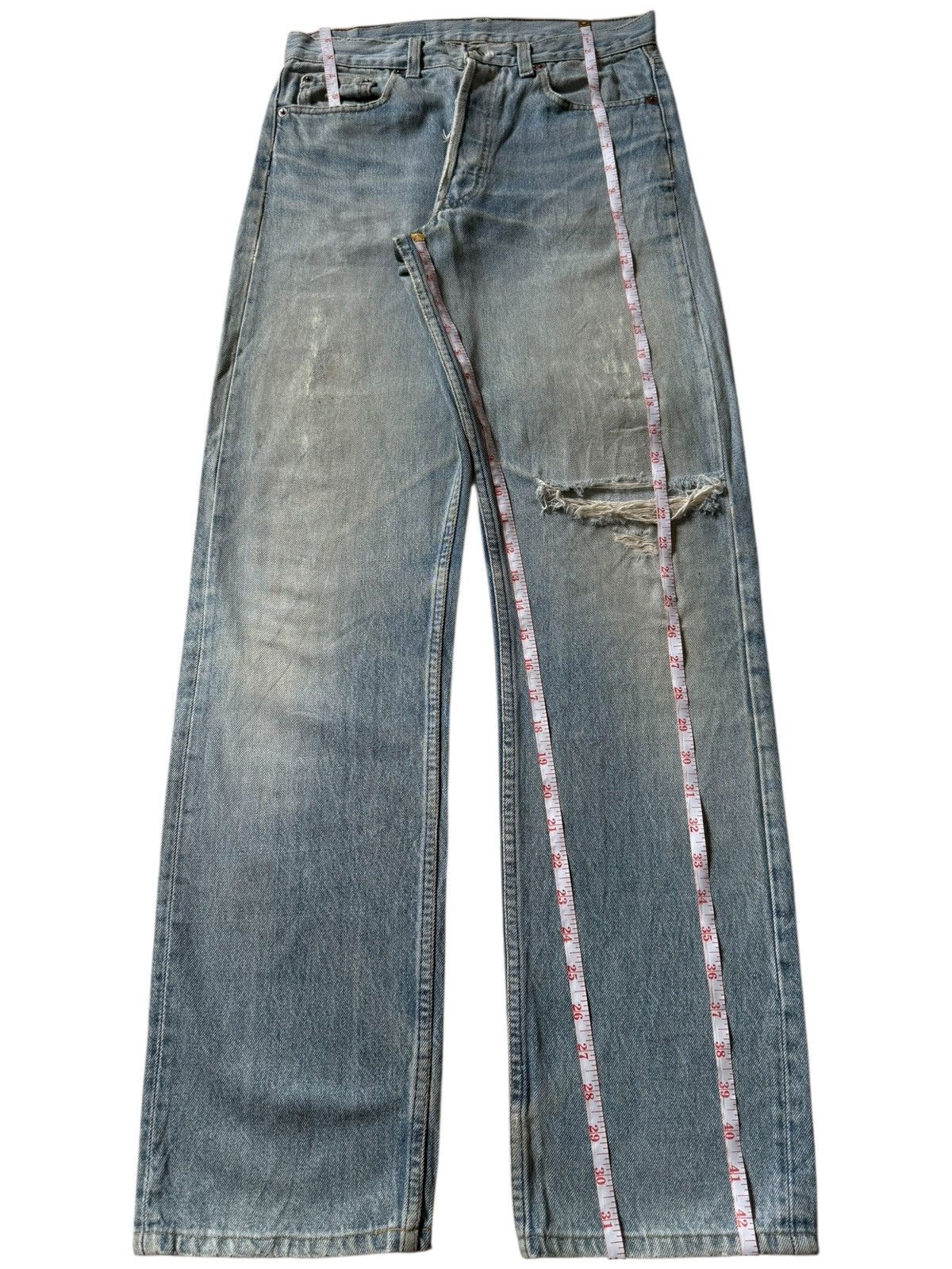 Levi's Vintage 80s Levis 501 Distressed Loose Jeans Size US 29 - 7 Thumbnail