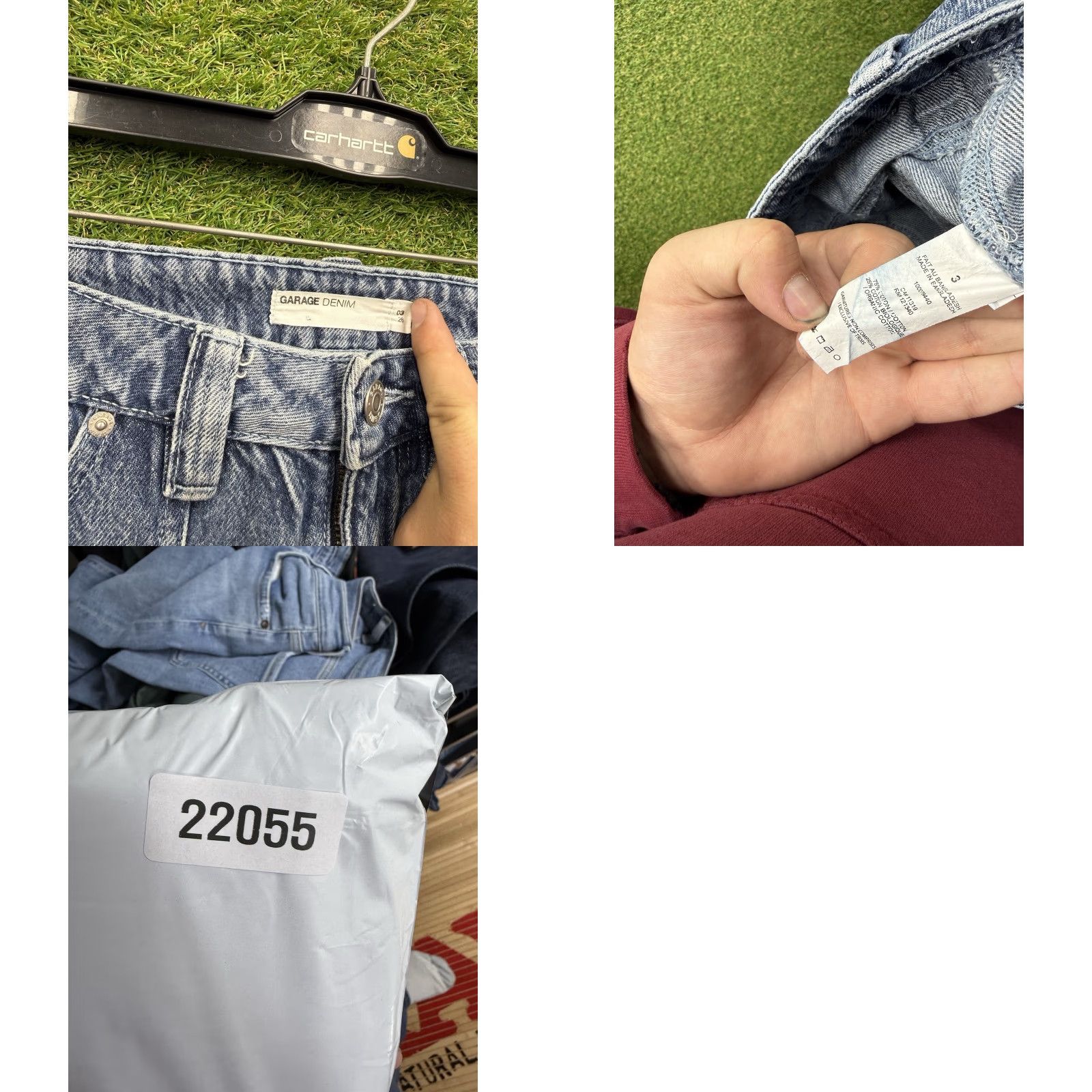 Garage Garage Denim Y2K Cargo Jeans Womens 26 Wide-Leg Baggy Skater Zip Pockets Denim Blue Cargo Pocket Distressed Pockets High Rise Button Zip Womens Jeans Size 26" / US 2 / IT 38 - 8 Thumbnail