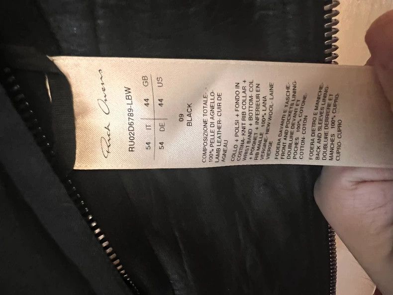 Rick Owens Rick Owens Sheepskin flight jacket for autumn and winter j Size US S / EU 44-46 / 1 - 5 Thumbnail