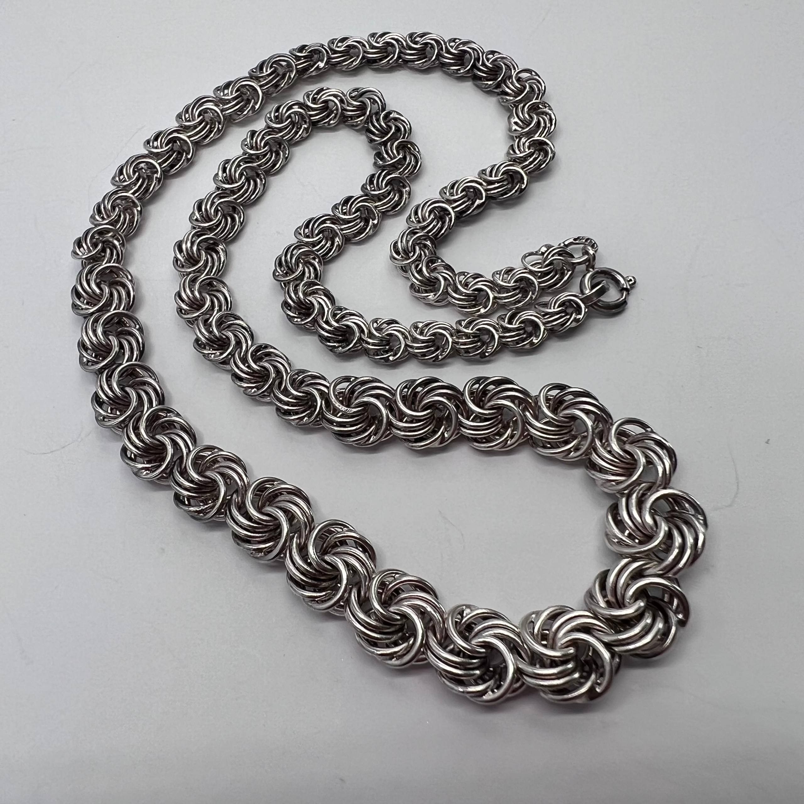 Vintage Sterling Silver 925 Necklace Chain 44cm 29.3g