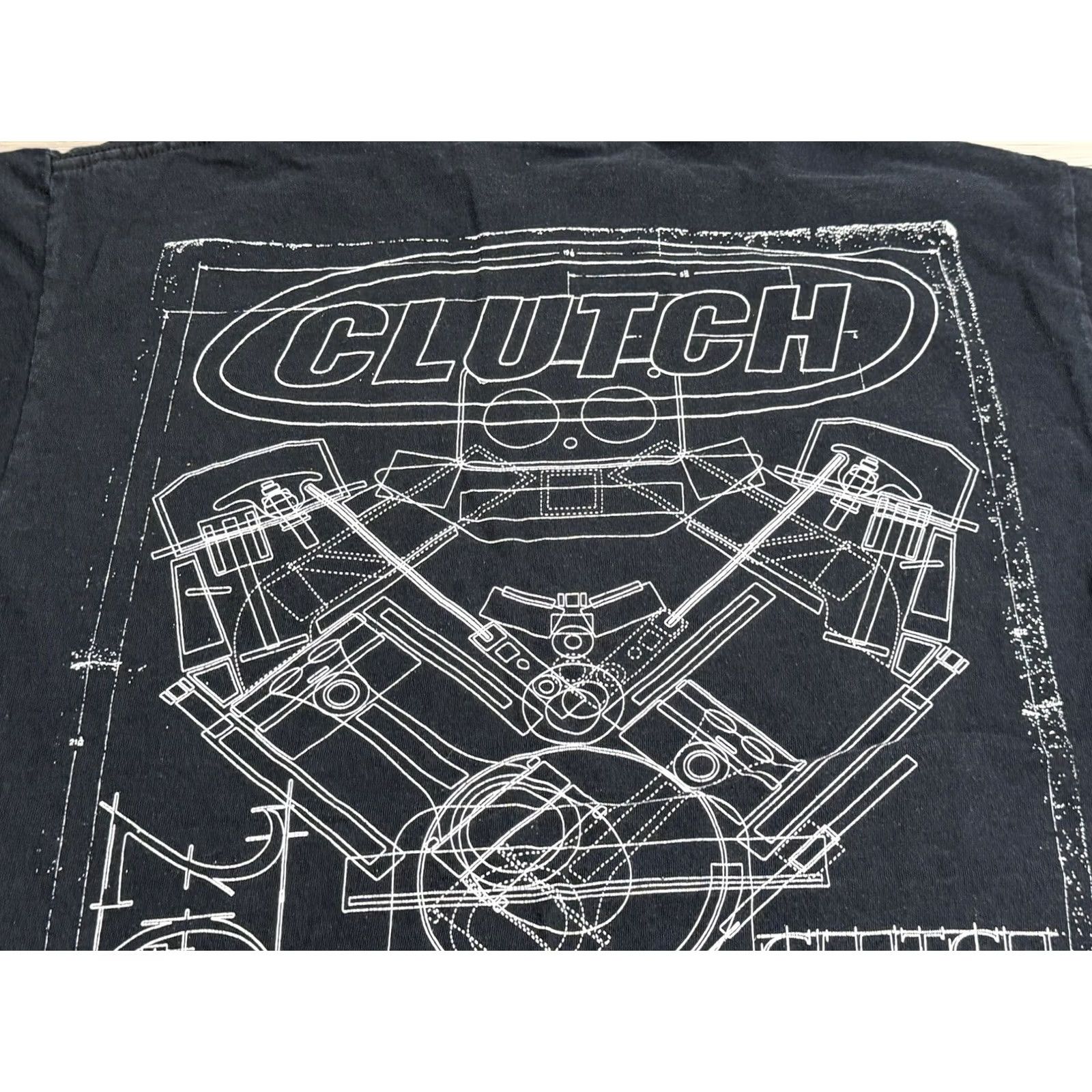 Fruit Of The Loom VINTAGE Fruit of the Loom T-Shirt Black Short Sleeve 1990s Cars 90s Band Clutch Mens M Shirt Graphic Print Size US M / EU 48-50 / 2 - 6 Thumbnail