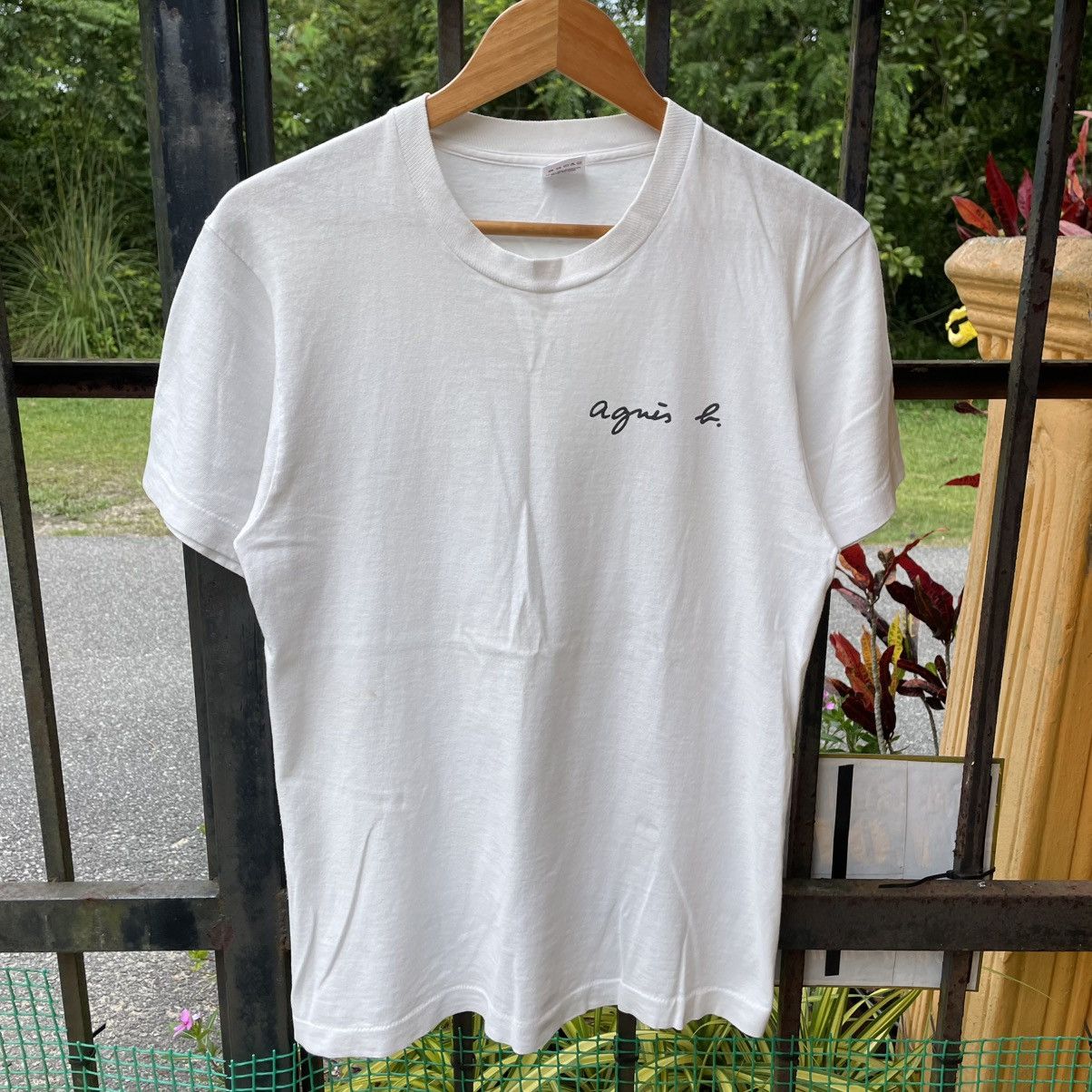 agnes b. 🔥Vintage 90s Agnes B. OG Signature Designer Tee Size US M / EU 48-50 / 2 - 5 Thumbnail