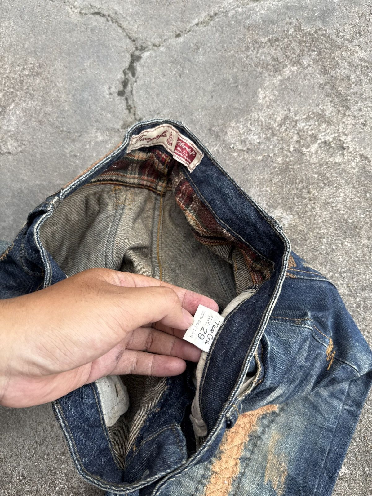 PPFM Japanese TuoGu Denim Distressed Styled Size US 29 - 7 Thumbnail