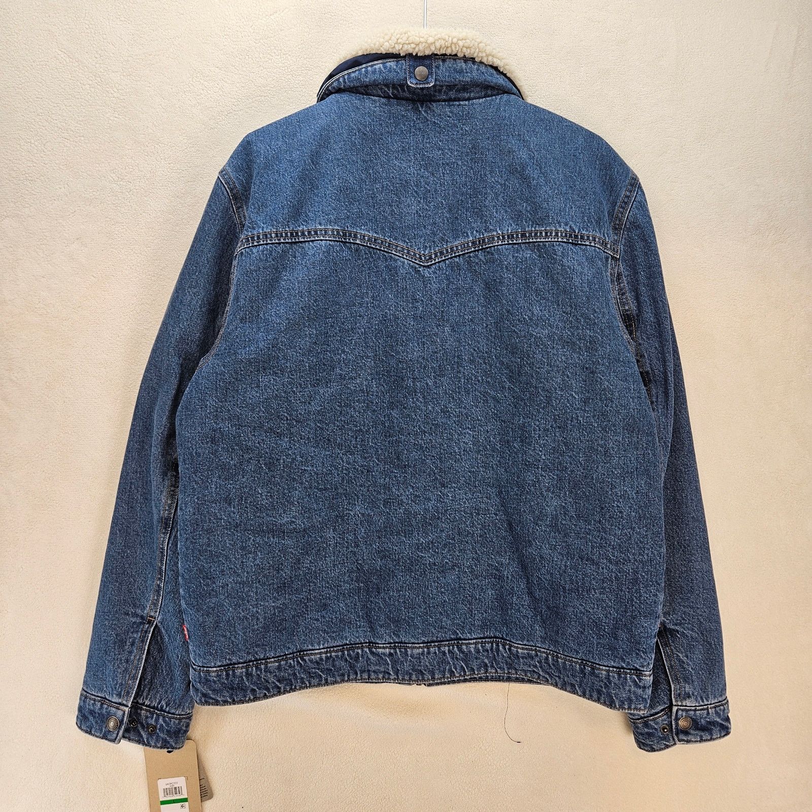 Levi's LEVI'S WESTERN MEN'S LARGE COLLARED SHERPA JACKET Size US L / EU 52-54 / 3 - 6 Thumbnail
