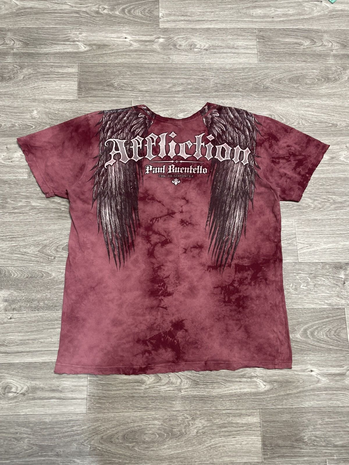 Affliction Vintage Affliction Signature Series Skull T-Shirt USA Tattoo Size US XL / EU 56 / 4 - 1 Thumbnail
