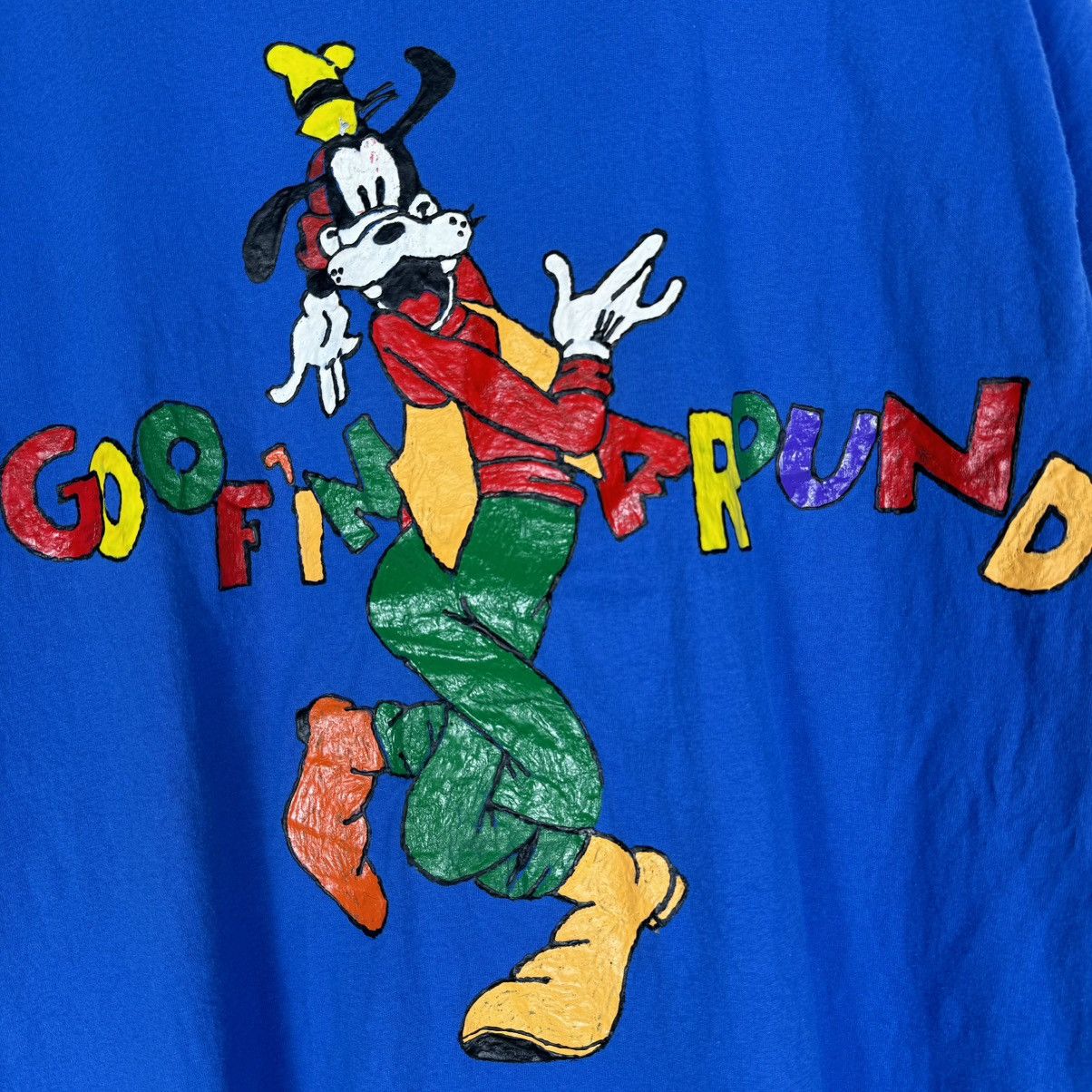 Disney Vintage Early 90s Disney Goofy Goofin’ Around T Shirt Size US XL / EU 56 / 4 - 3 Thumbnail