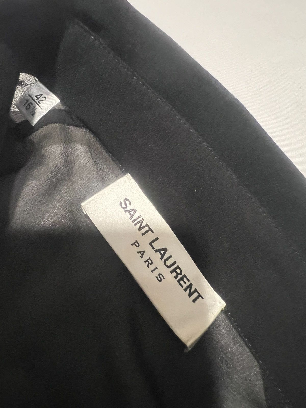 Saint Laurent Paris Saint Laurent men silk sheer transparent shirt.42/16.5$1290 Size US XL / EU 56 / 4 - 3 Thumbnail