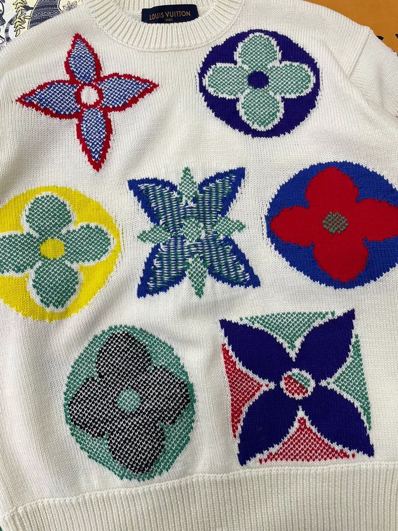 Louis Vuitton Louis Vuitton White three-flower sweater Size US XS / EU 42 / 0 - 2 Thumbnail