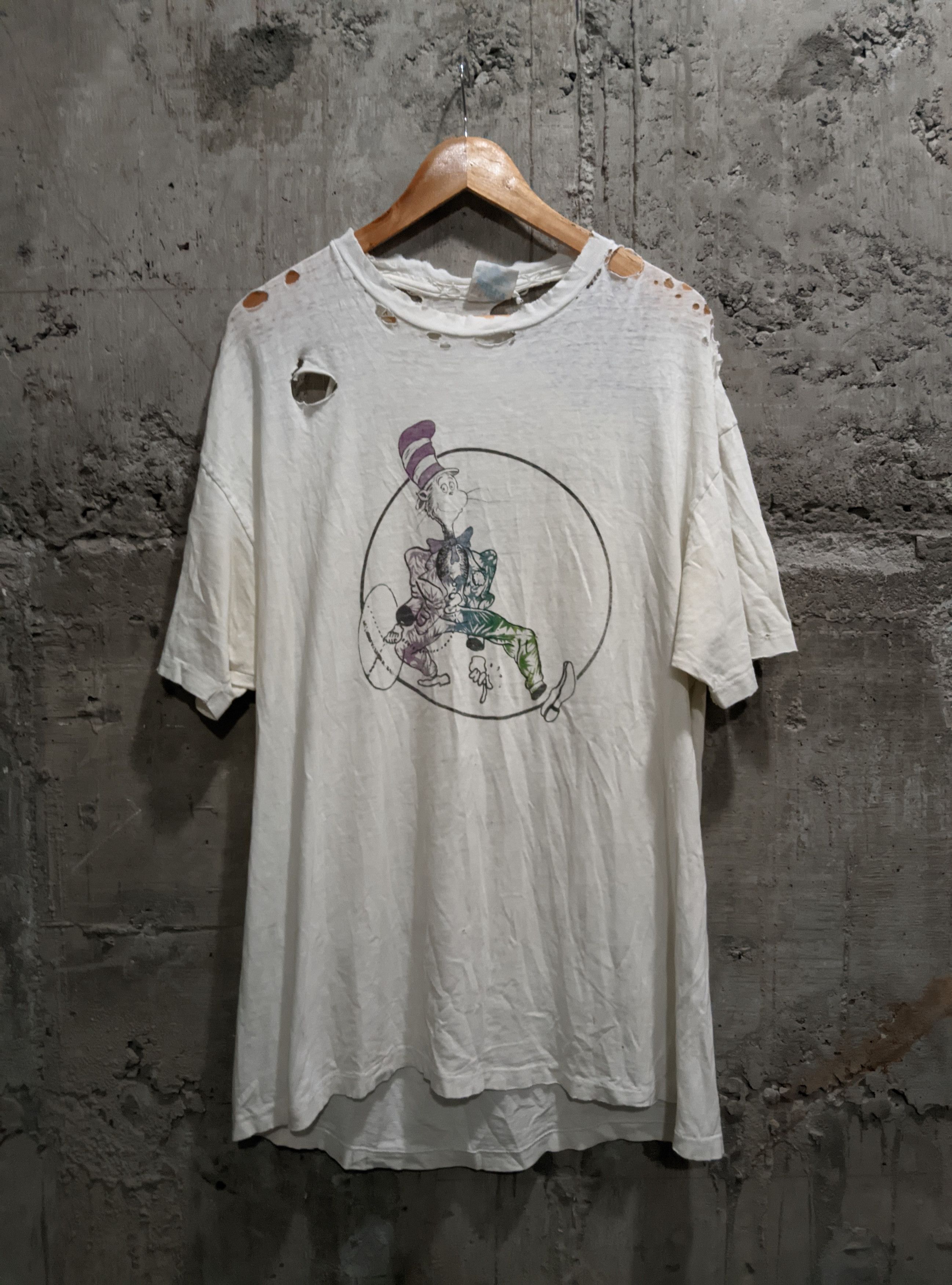 Band Tees Vintage 90s destroyed grateful dead lorax cat in the hat Size US XL / EU 56 / 4 - 2 Thumbnail
