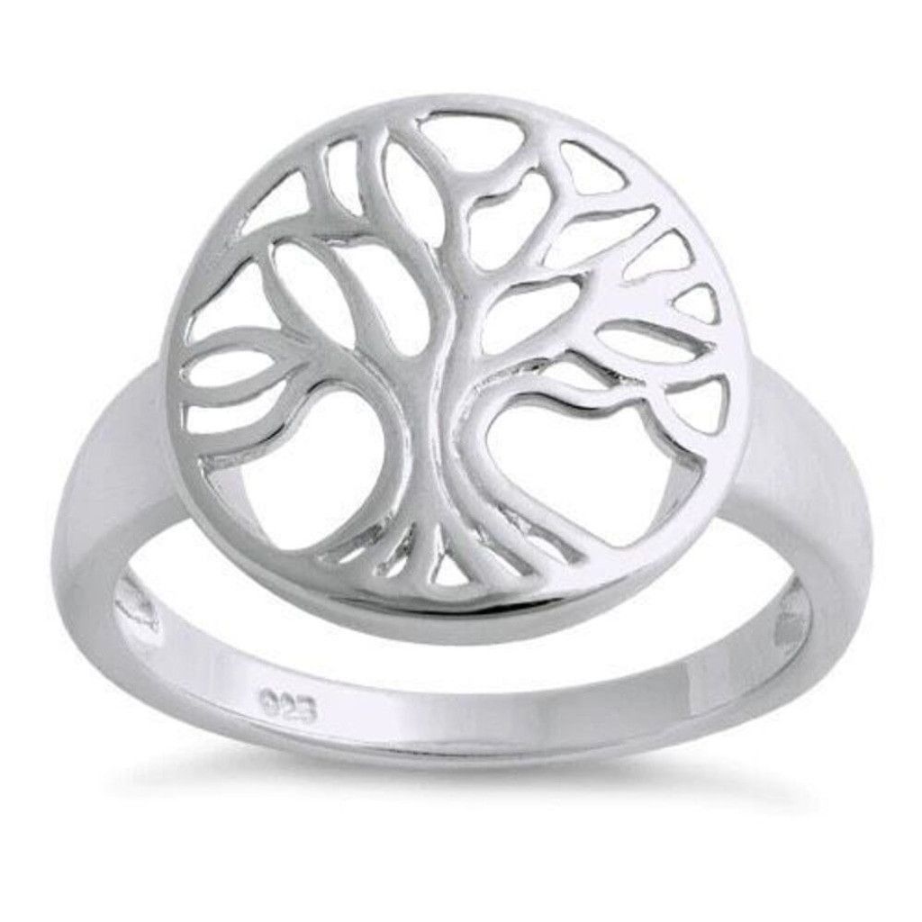 Other Tree of Life Sterling Silver Ring Casual Jewelry Size 9 New Size ONE SIZE - 2 Thumbnail