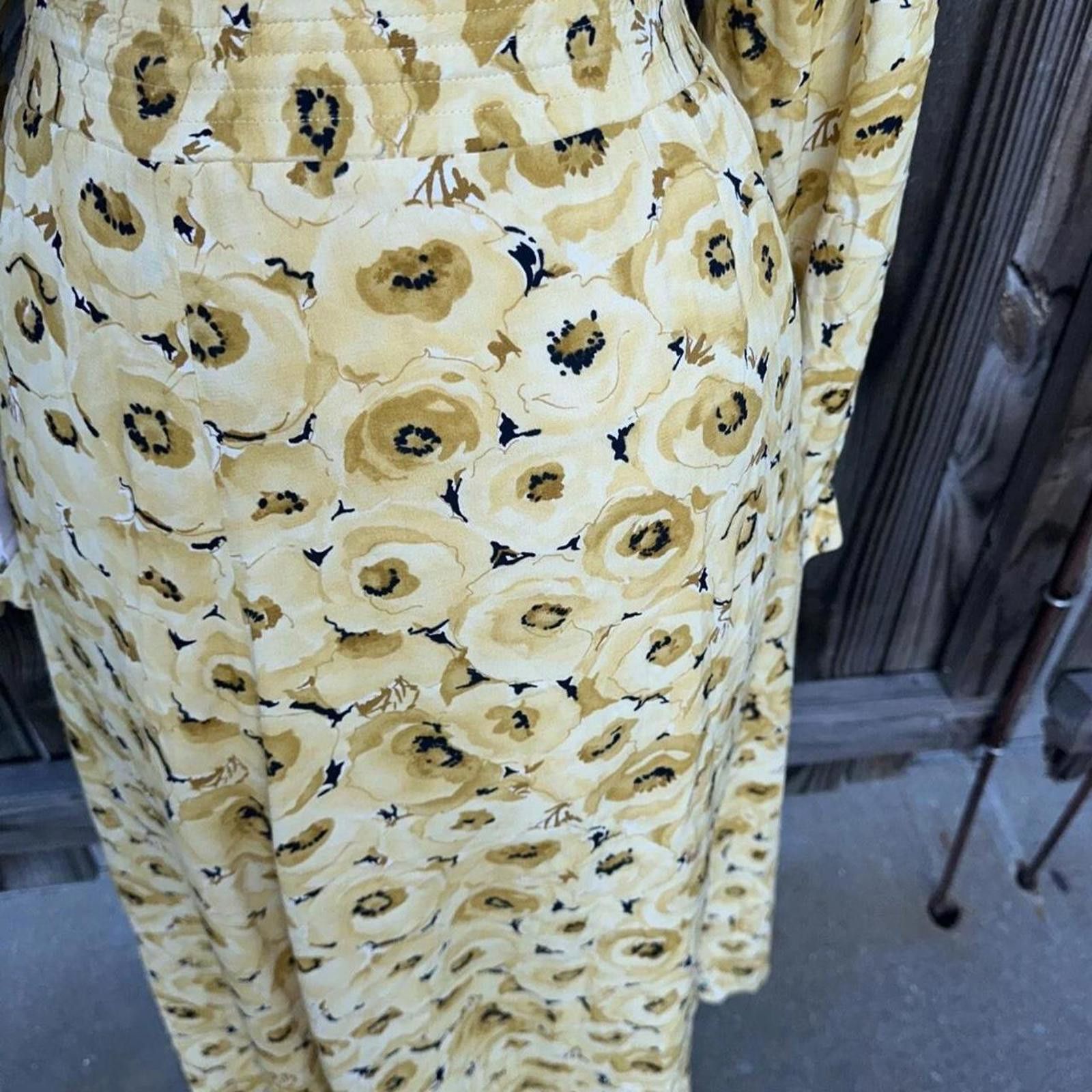 Evan Picone Evan-Picone Blouse Skirt Set Floral Size Large Size 32" / US 10 / IT 46 - 5 Thumbnail