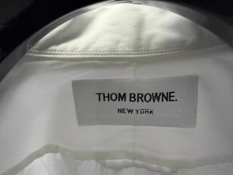 Thom Browne Thom Browne Classic Double Sleeve Badge Shirt Size US M / EU 48-50 / 2 - 3 Thumbnail
