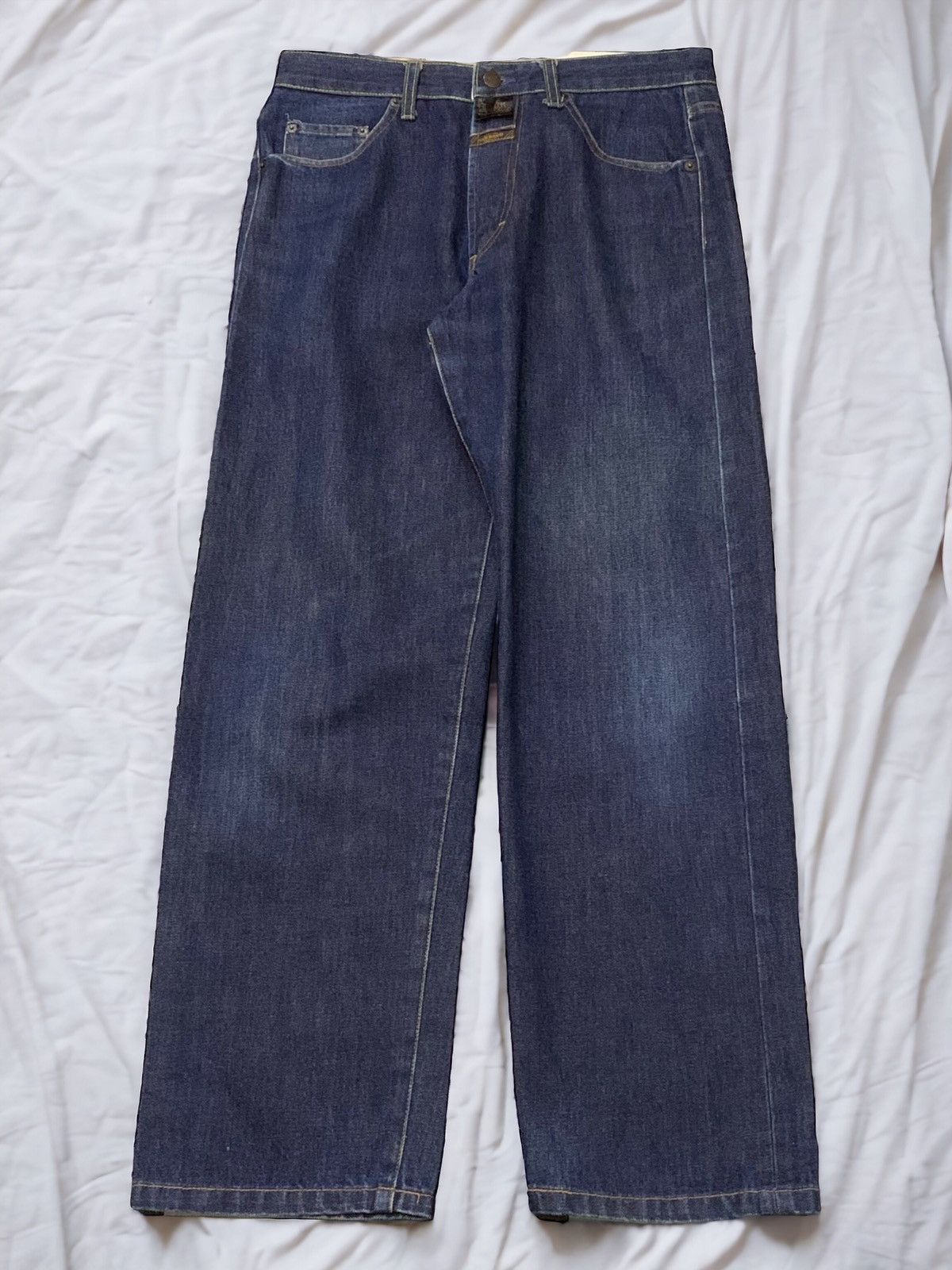 Marithe + Francois Girbaud × Pelle Pelle Marithe Francois Girbaud Raw Baggy Loose Jeans Size US 30 / EU 46 - 1 Thumbnail