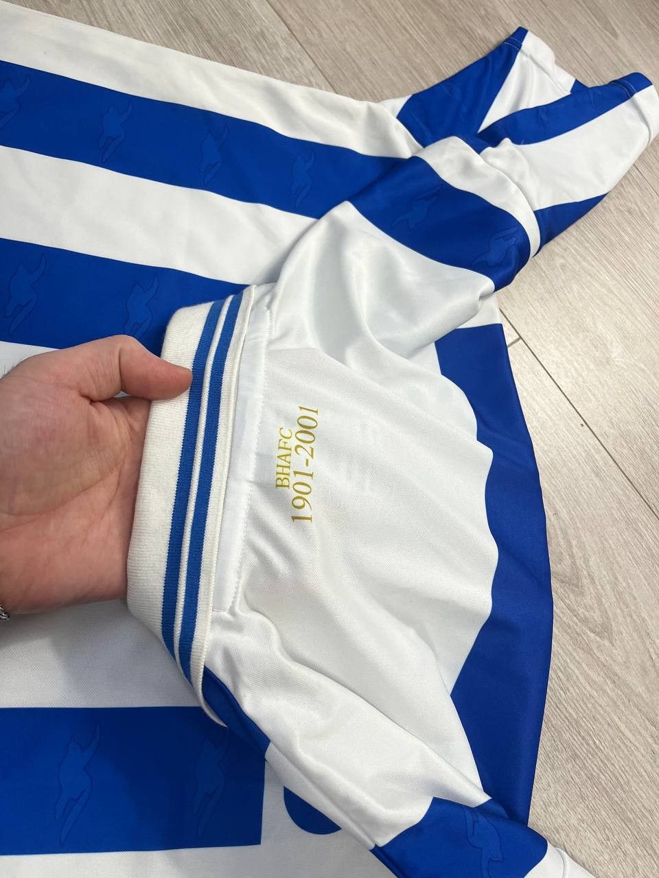 Adidas Brighton Centenary Football Shirt 2001/02 Adults Score Draw Size US L / EU 52-54 / 3 - 6 Thumbnail