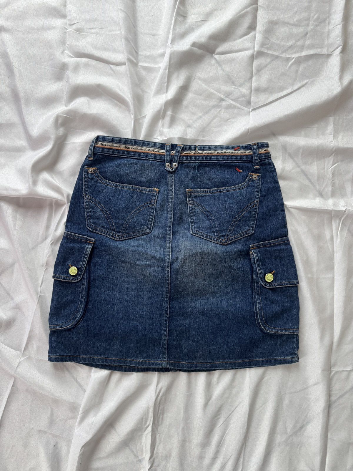 Dolce & Gabbana D&G Dolce & Gabbana Vintage Cargo Denim Skirt Size 27" / US 4 / IT 40 - 6 Thumbnail